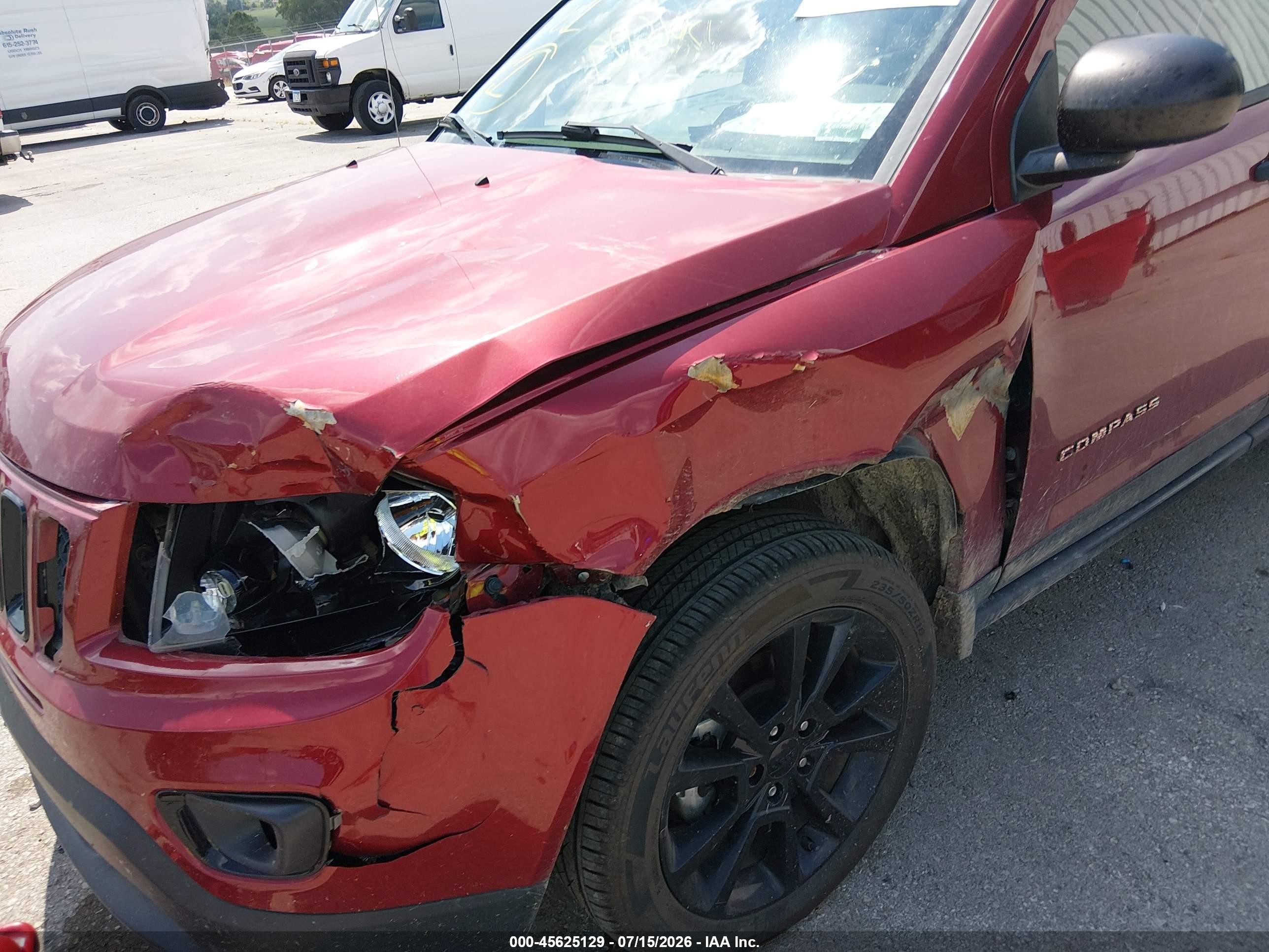 2015 Jeep Compass Altitude Edition Red vin: 1C4NJDBB1FD308126