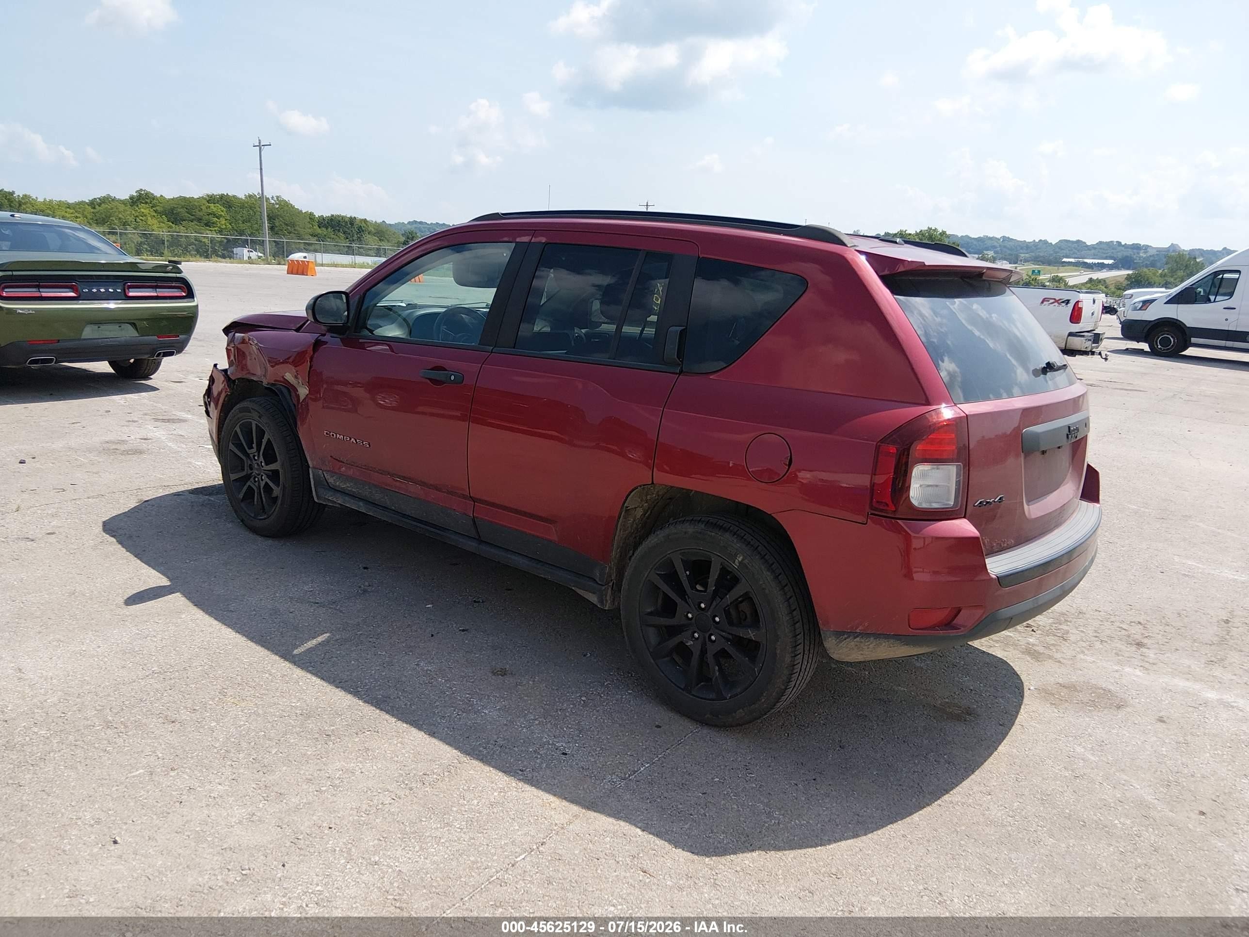 2015 Jeep Compass Altitude Edition Red vin: 1C4NJDBB1FD308126