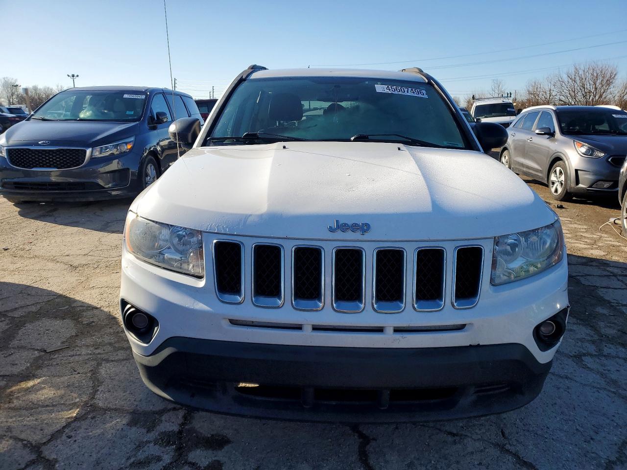 2016 Jeep Compass Sport White vin: 1C4NJDBB1GD657532