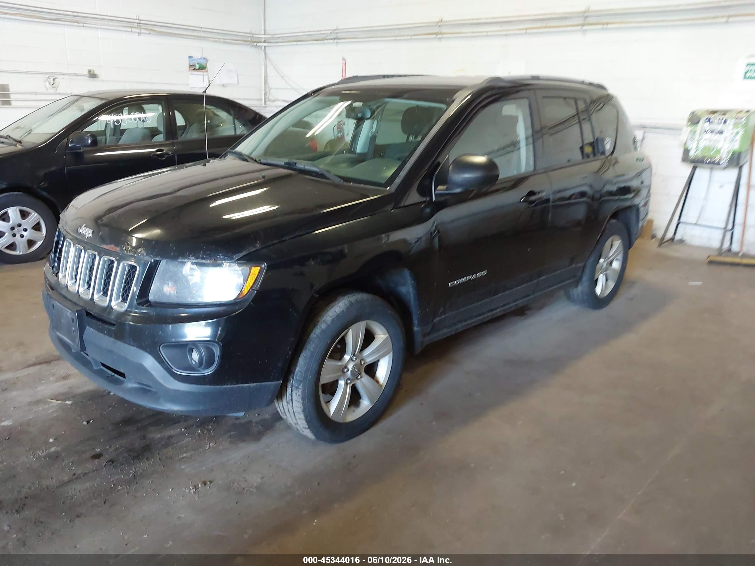 2016 Jeep Compass Sport Black vin: 1C4NJDBB1GD663458