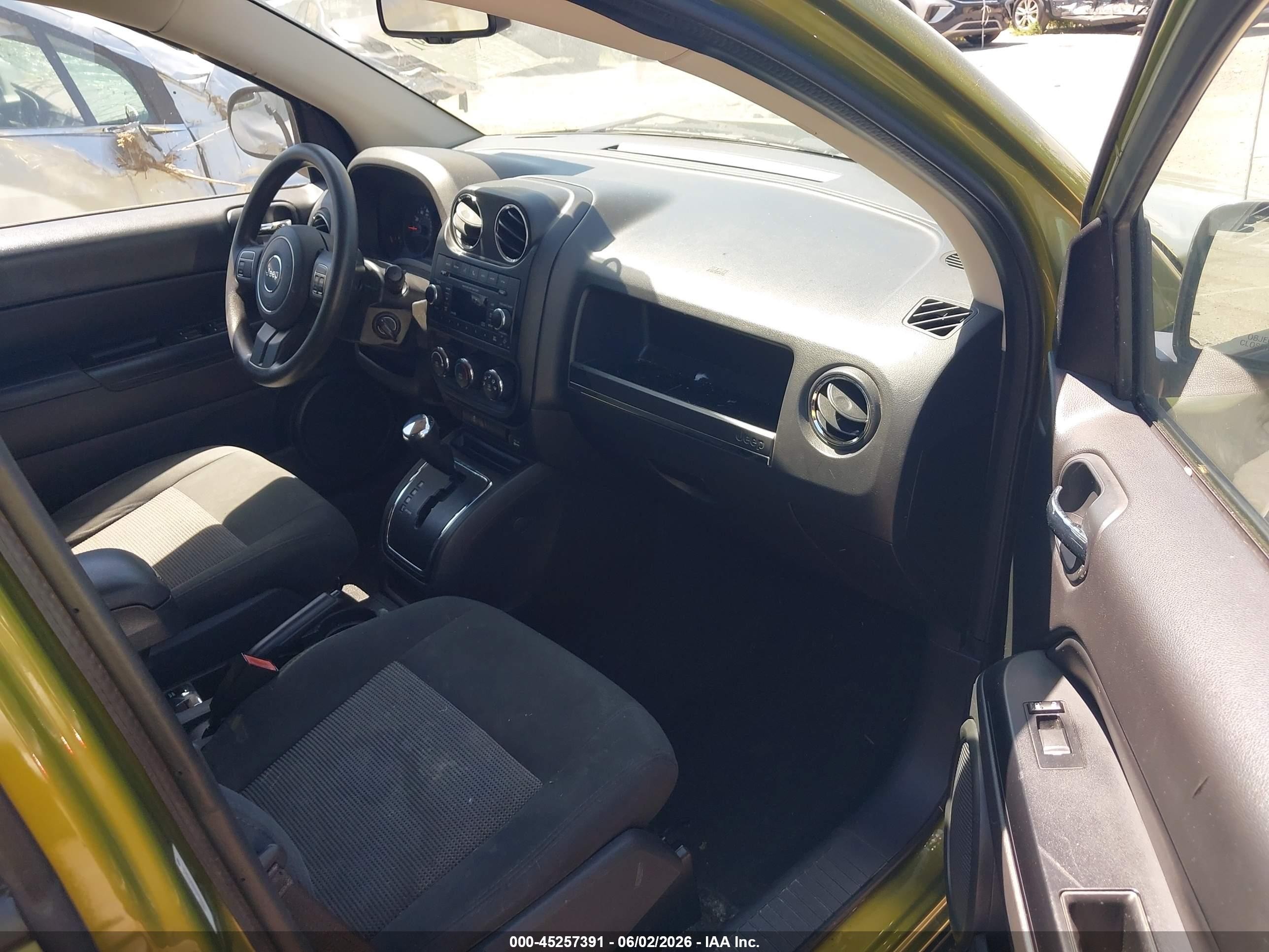2012 Jeep Compass Sport Green vin: 1C4NJDBB2CD554761