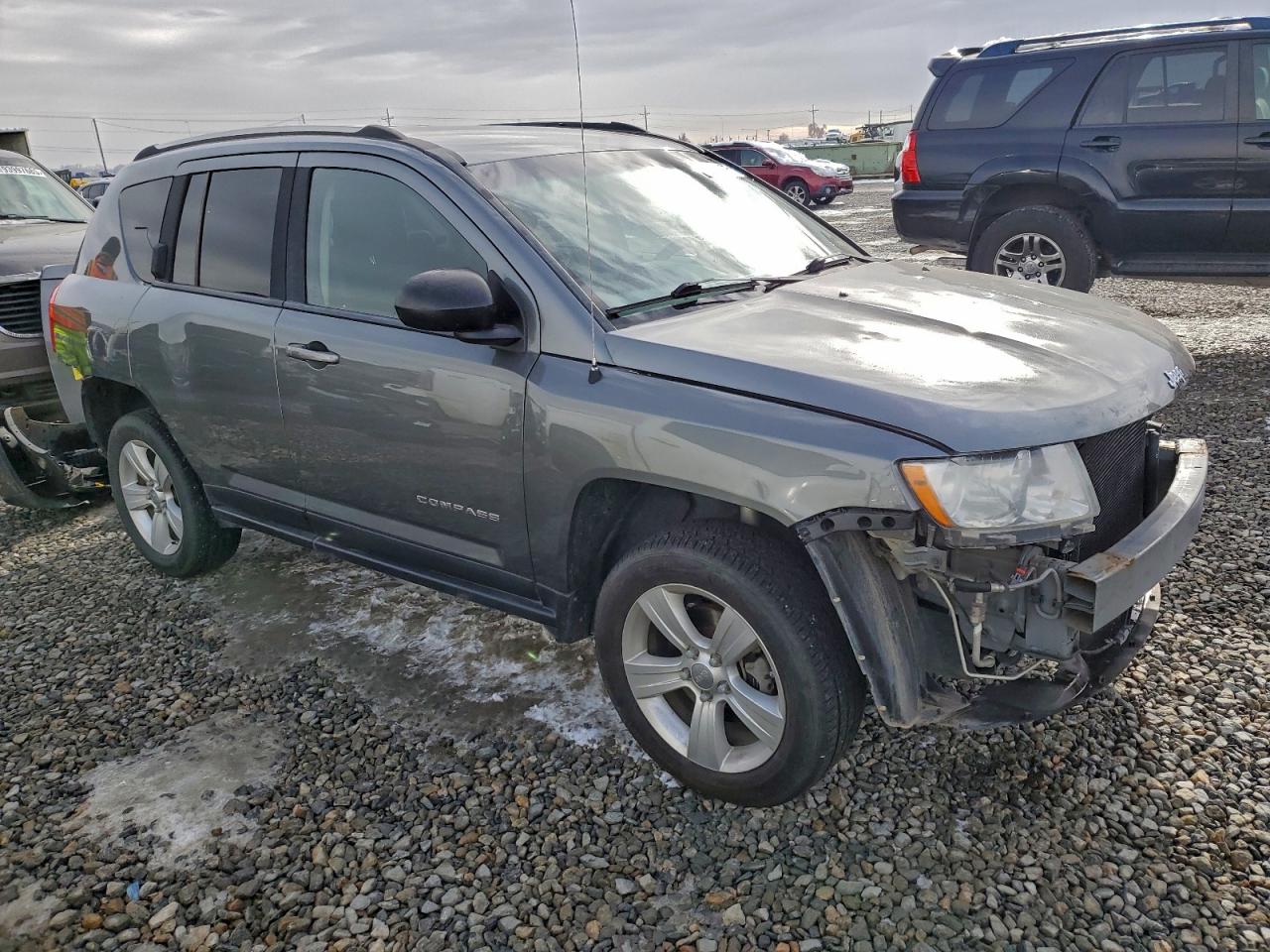 2012 Jeep Compass Sport Gray vin: 1C4NJDBB2CD591518
