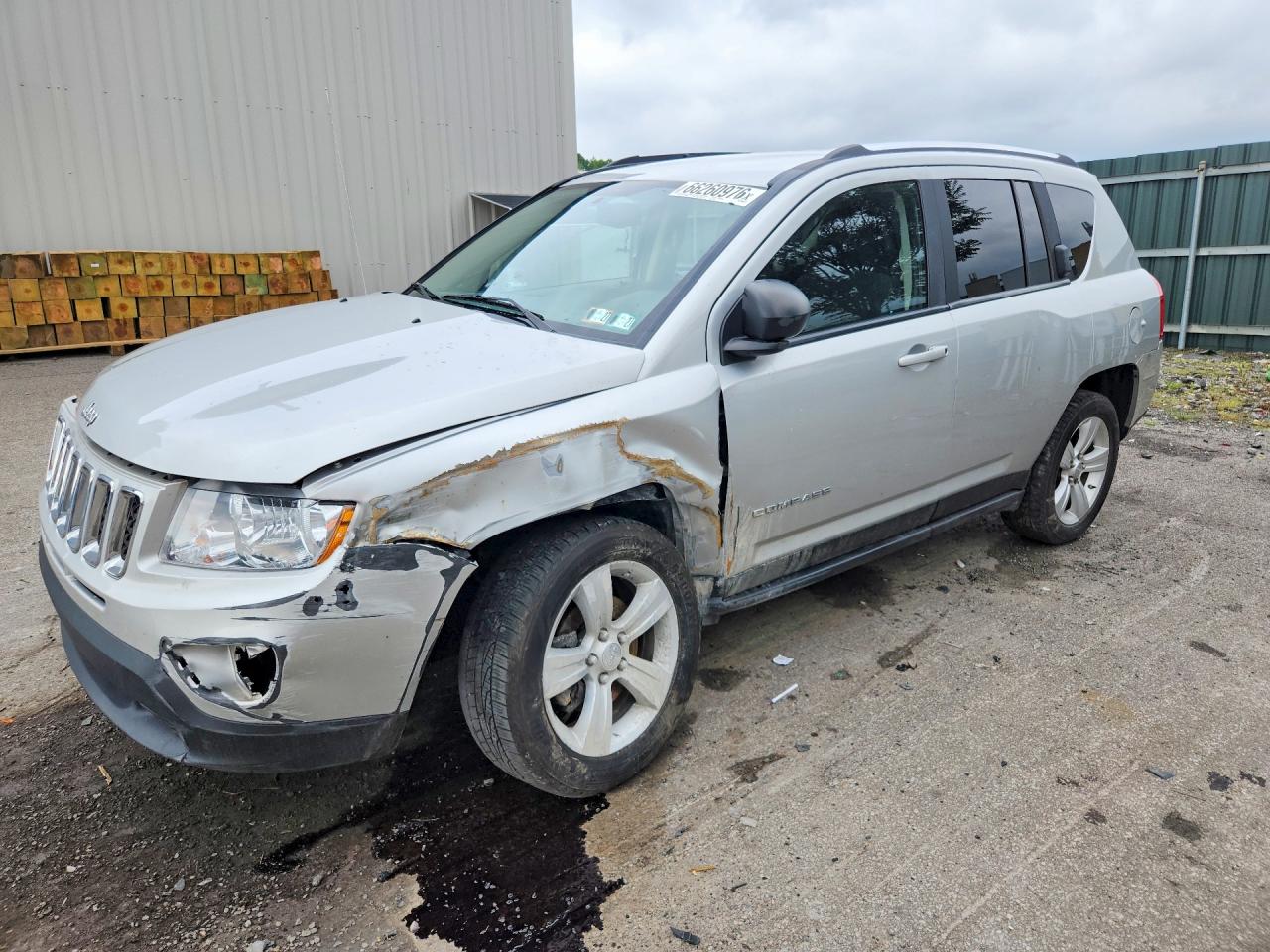2012 Jeep Compass Sport Серебряный vin: 1C4NJDBB2CD633251