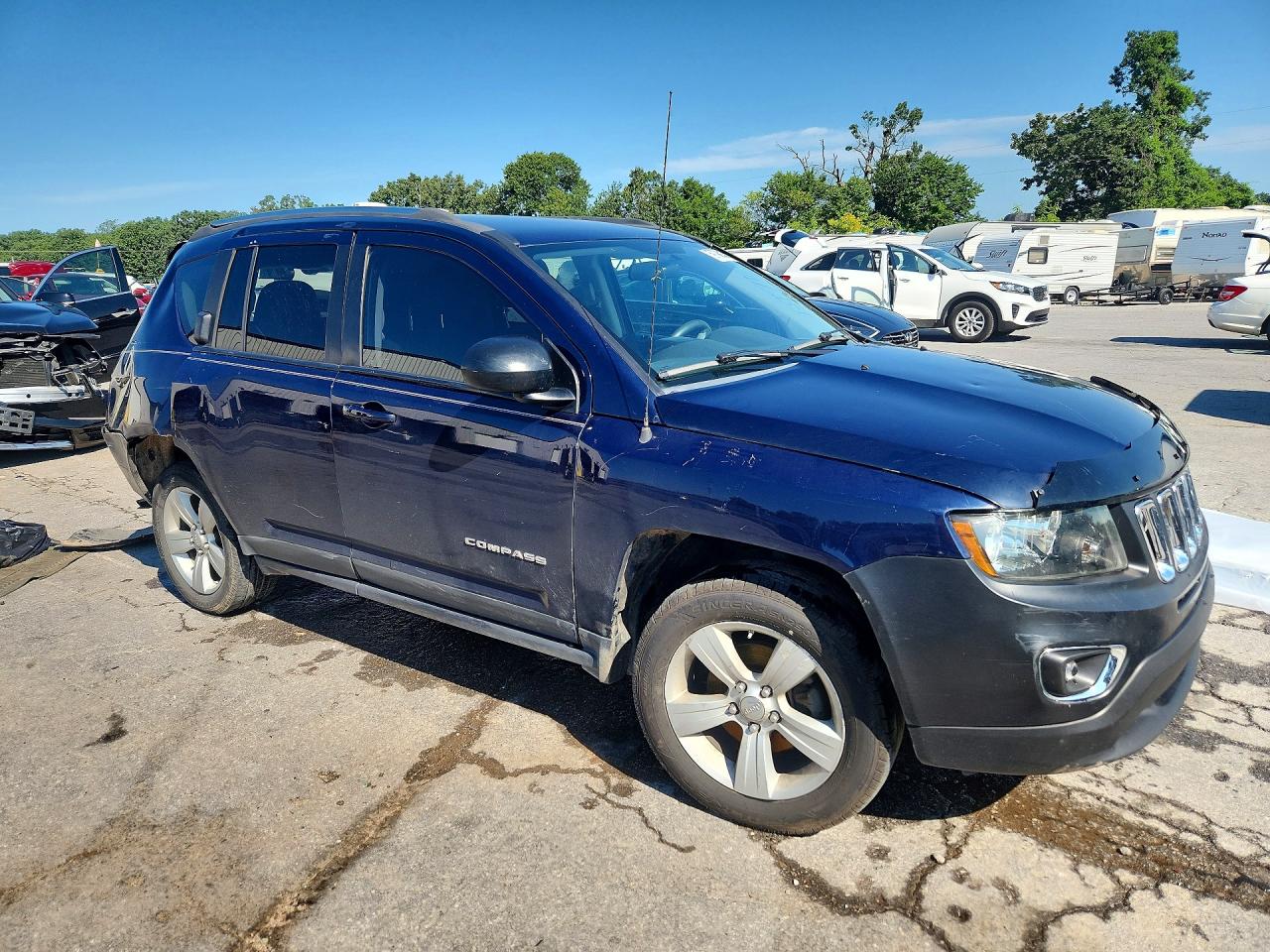 2013 Jeep Compass Sport Blue vin: 1C4NJDBB2DD113794