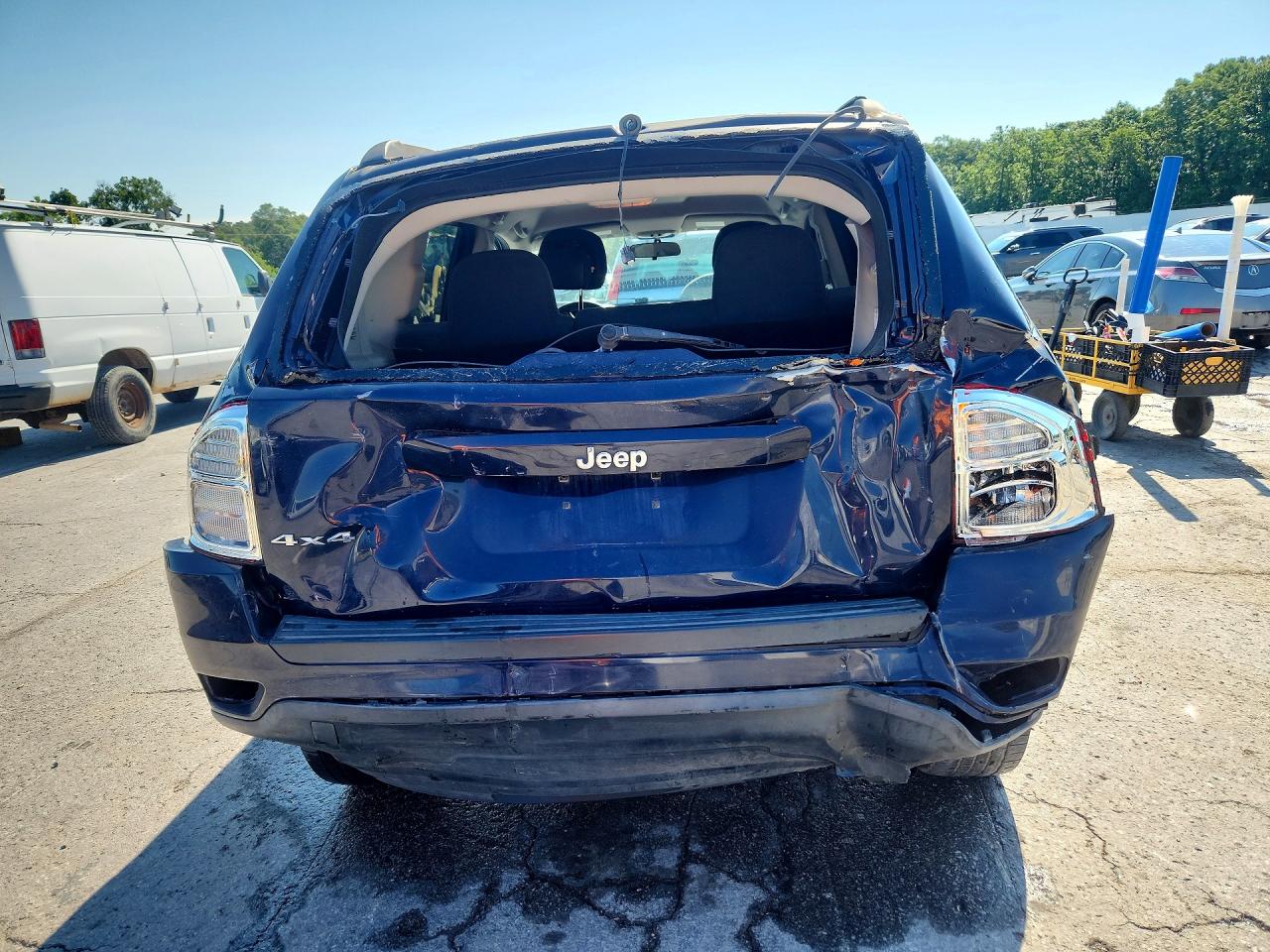 2013 Jeep Compass Sport Blue vin: 1C4NJDBB2DD113794