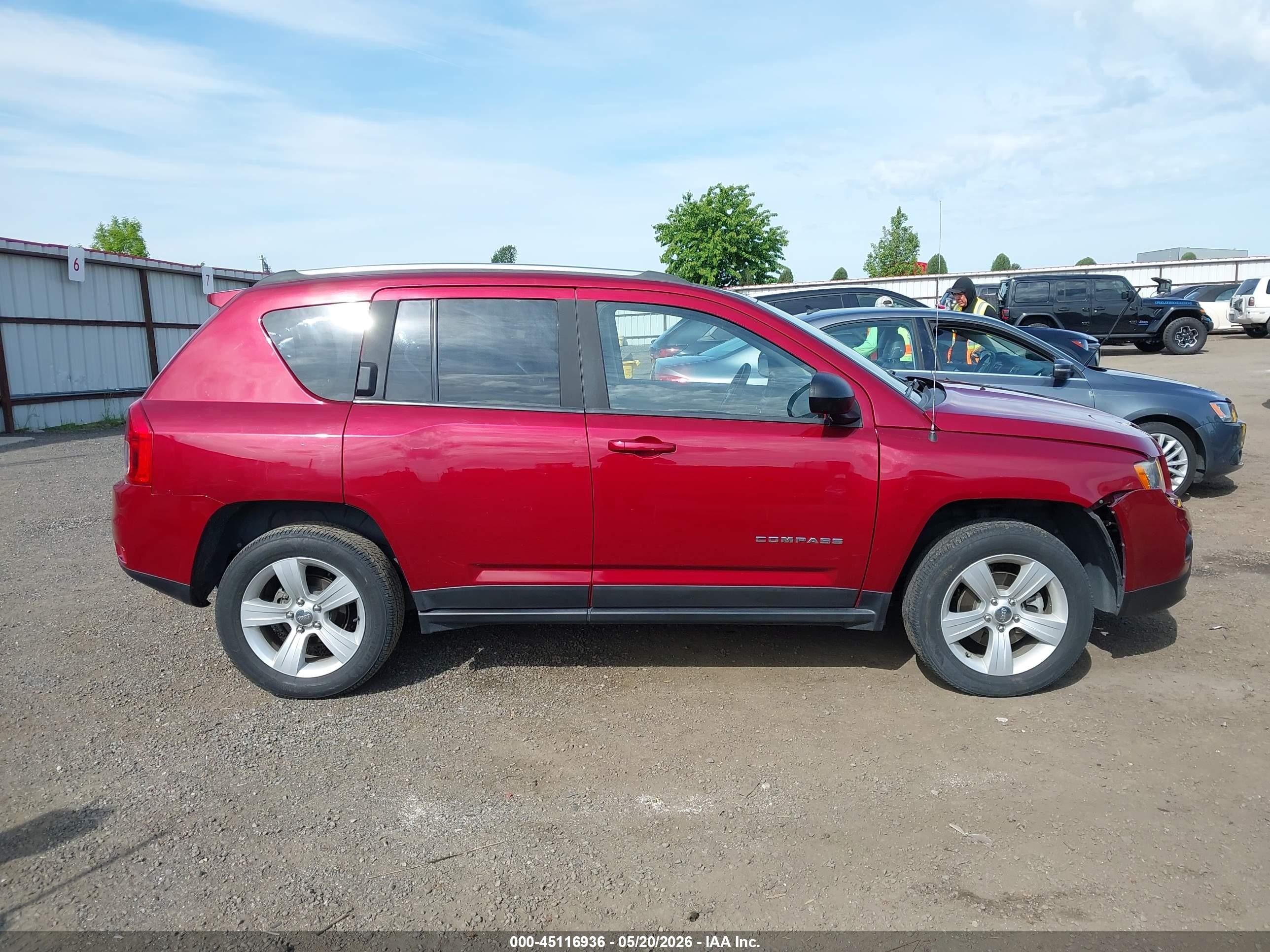 2013 Jeep Compass Sport Красный vin: 1C4NJDBB2DD212762