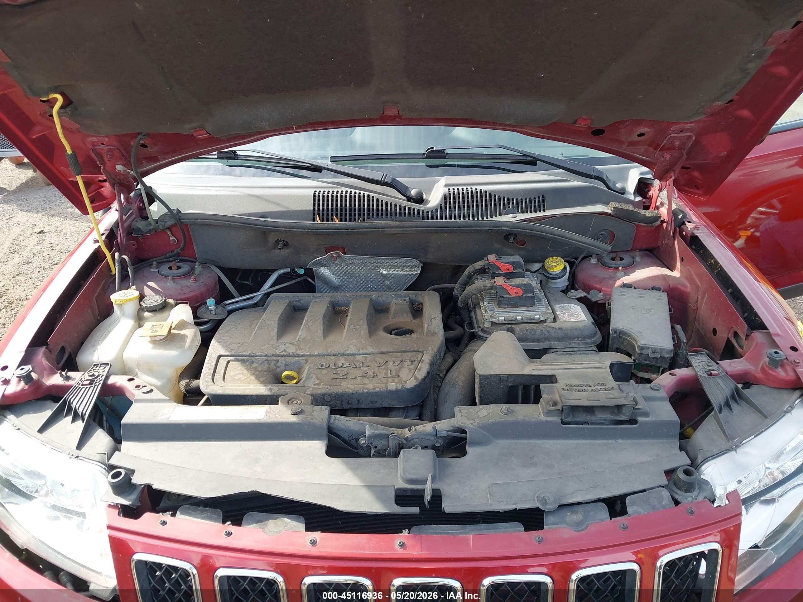 2013 Jeep Compass Sport Красный vin: 1C4NJDBB2DD212762