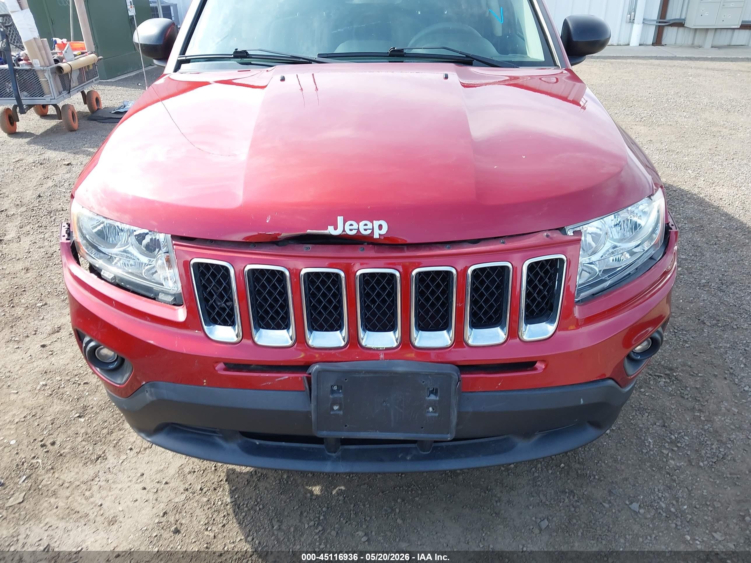 2013 Jeep Compass Sport Красный vin: 1C4NJDBB2DD212762