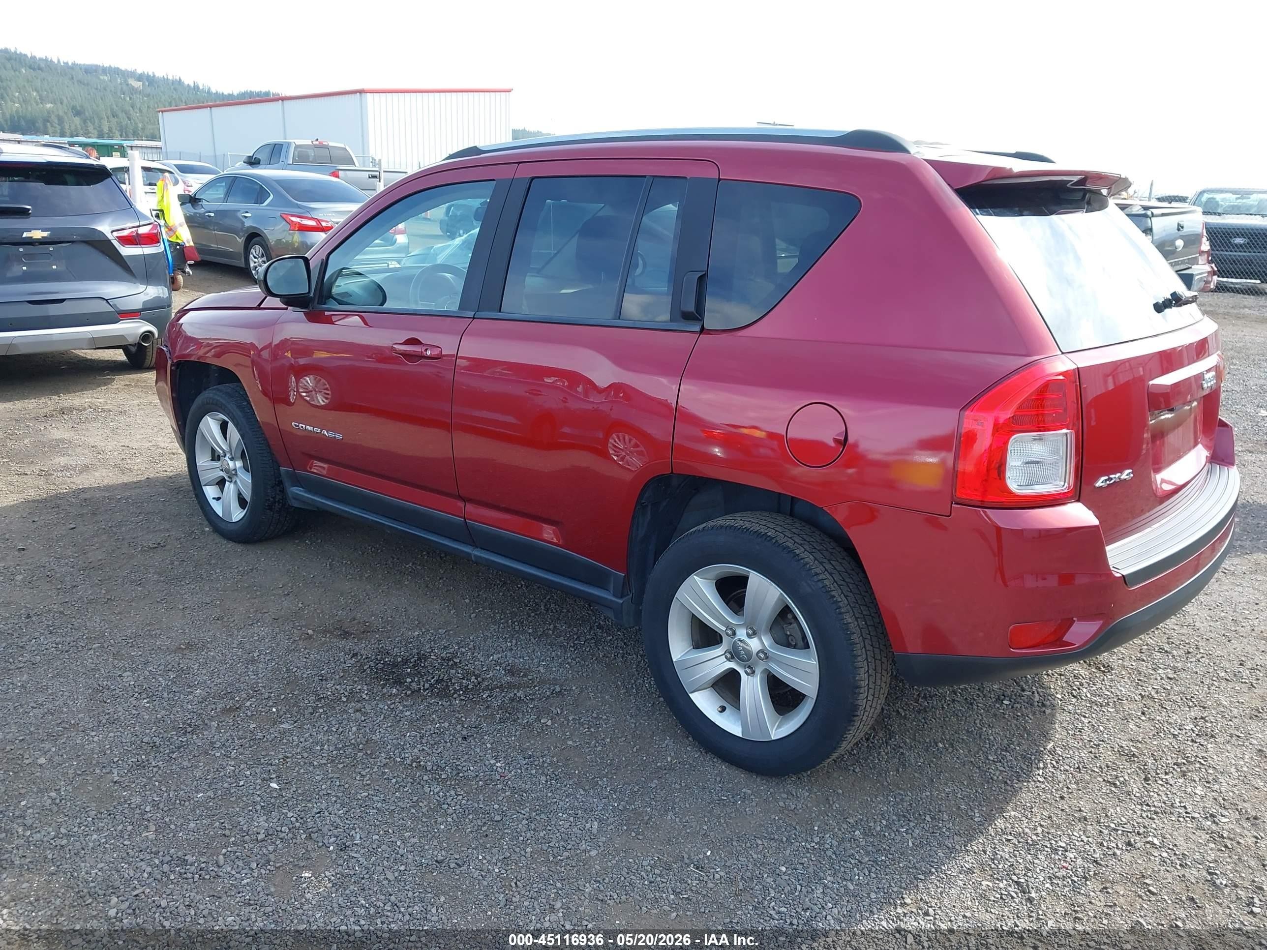 2013 Jeep Compass Sport Красный vin: 1C4NJDBB2DD212762