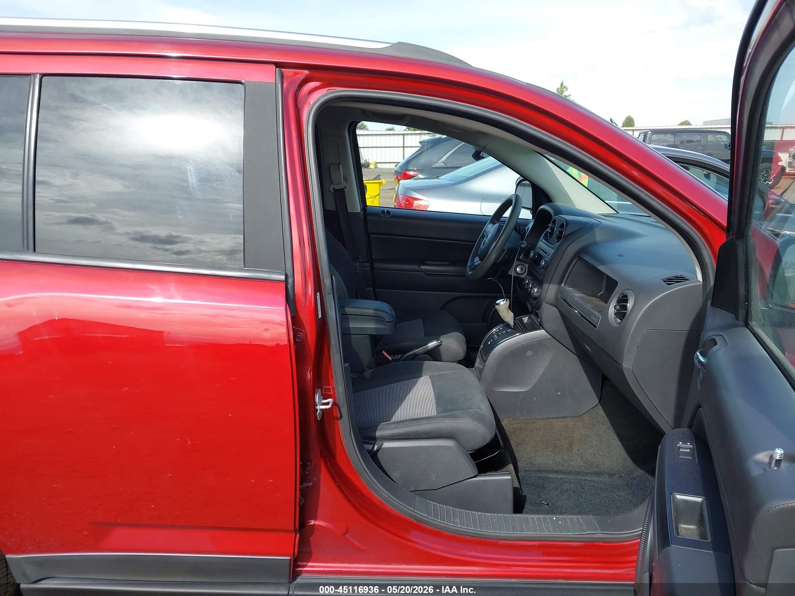 2013 Jeep Compass Sport Красный vin: 1C4NJDBB2DD212762