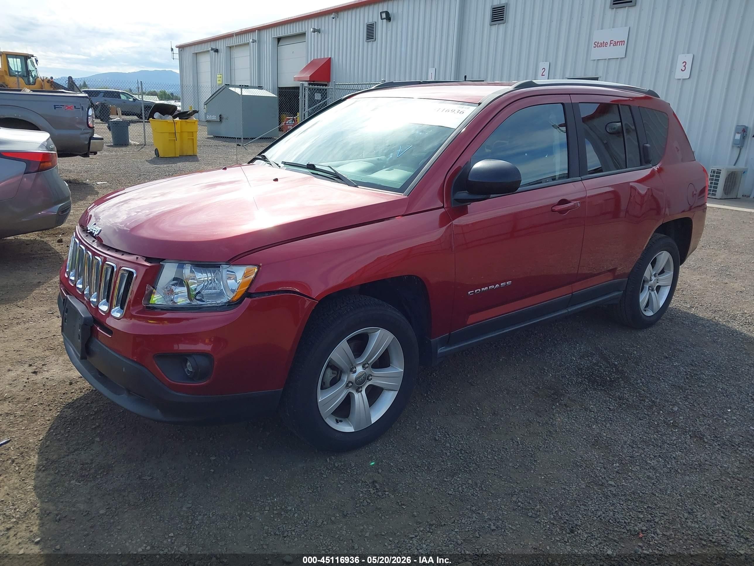2013 Jeep Compass Sport Красный vin: 1C4NJDBB2DD212762