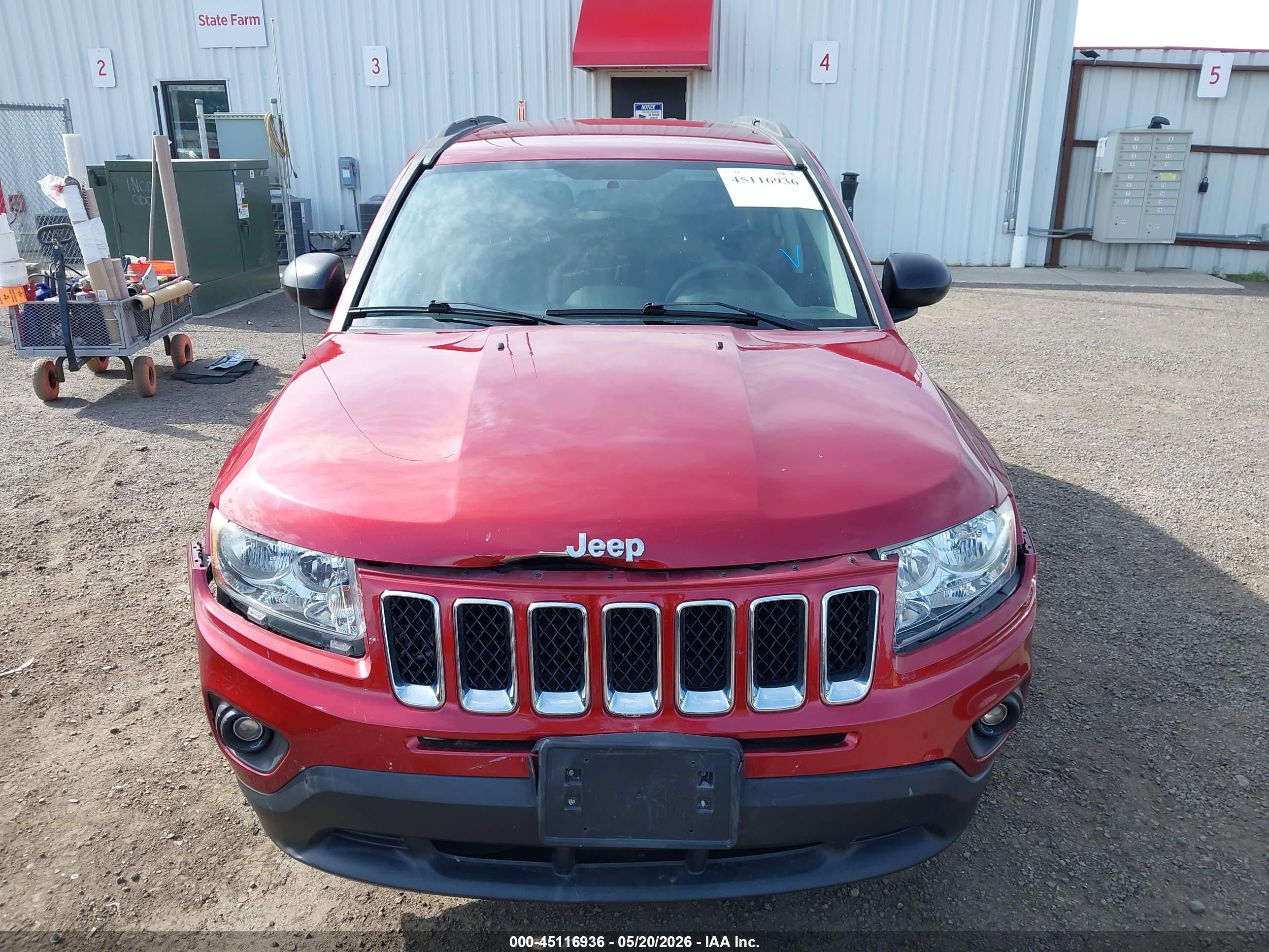 2013 Jeep Compass Sport Красный vin: 1C4NJDBB2DD212762