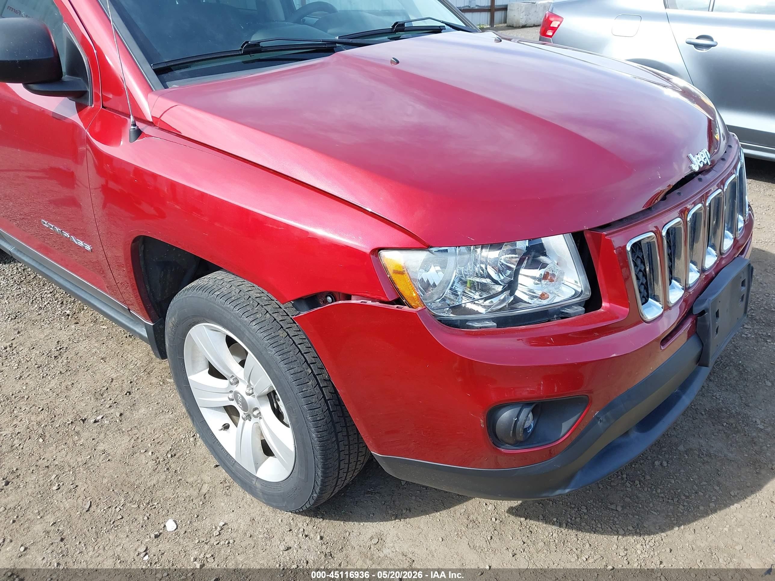2013 Jeep Compass Sport Красный vin: 1C4NJDBB2DD212762