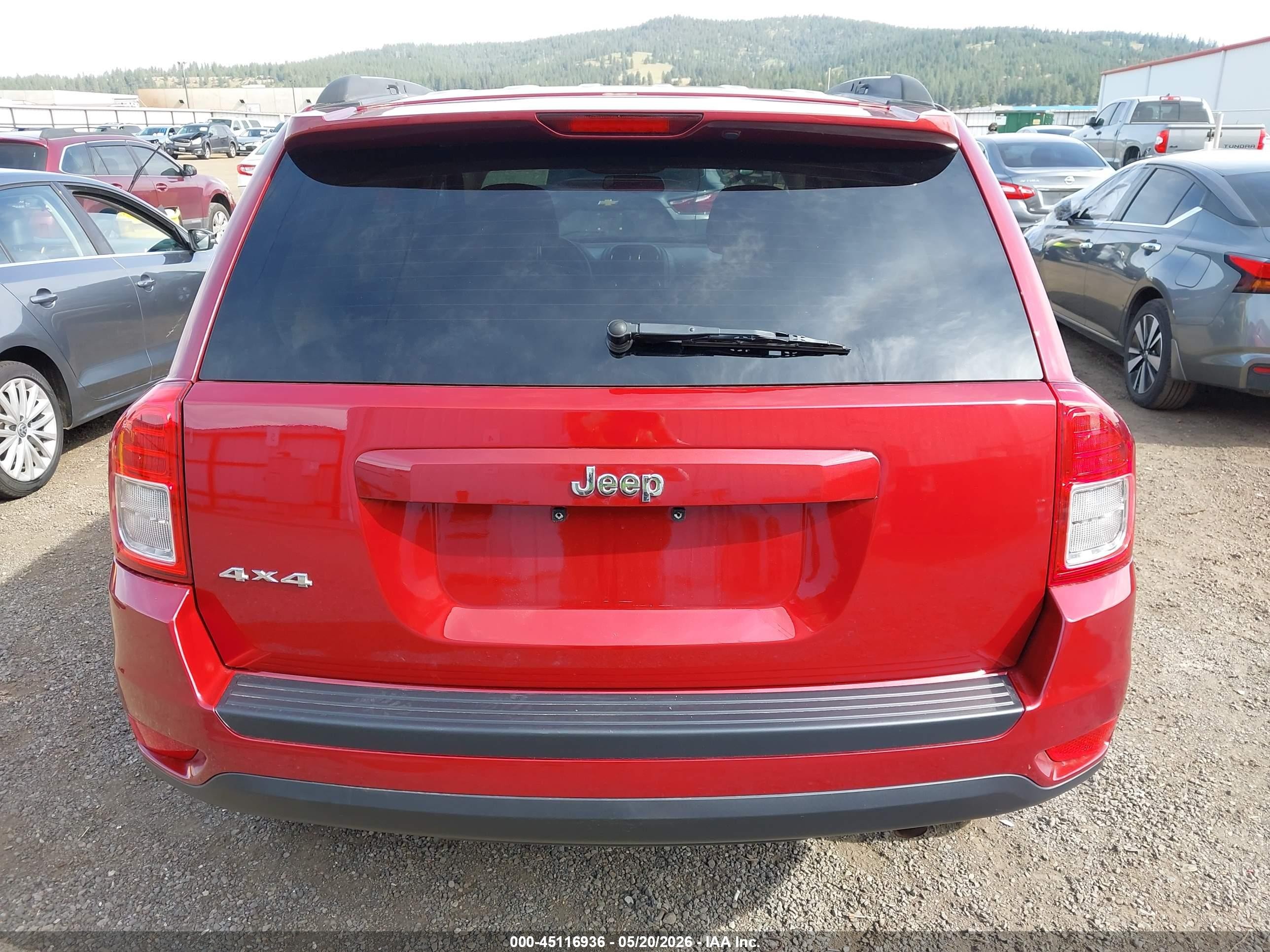 2013 Jeep Compass Sport Красный vin: 1C4NJDBB2DD212762