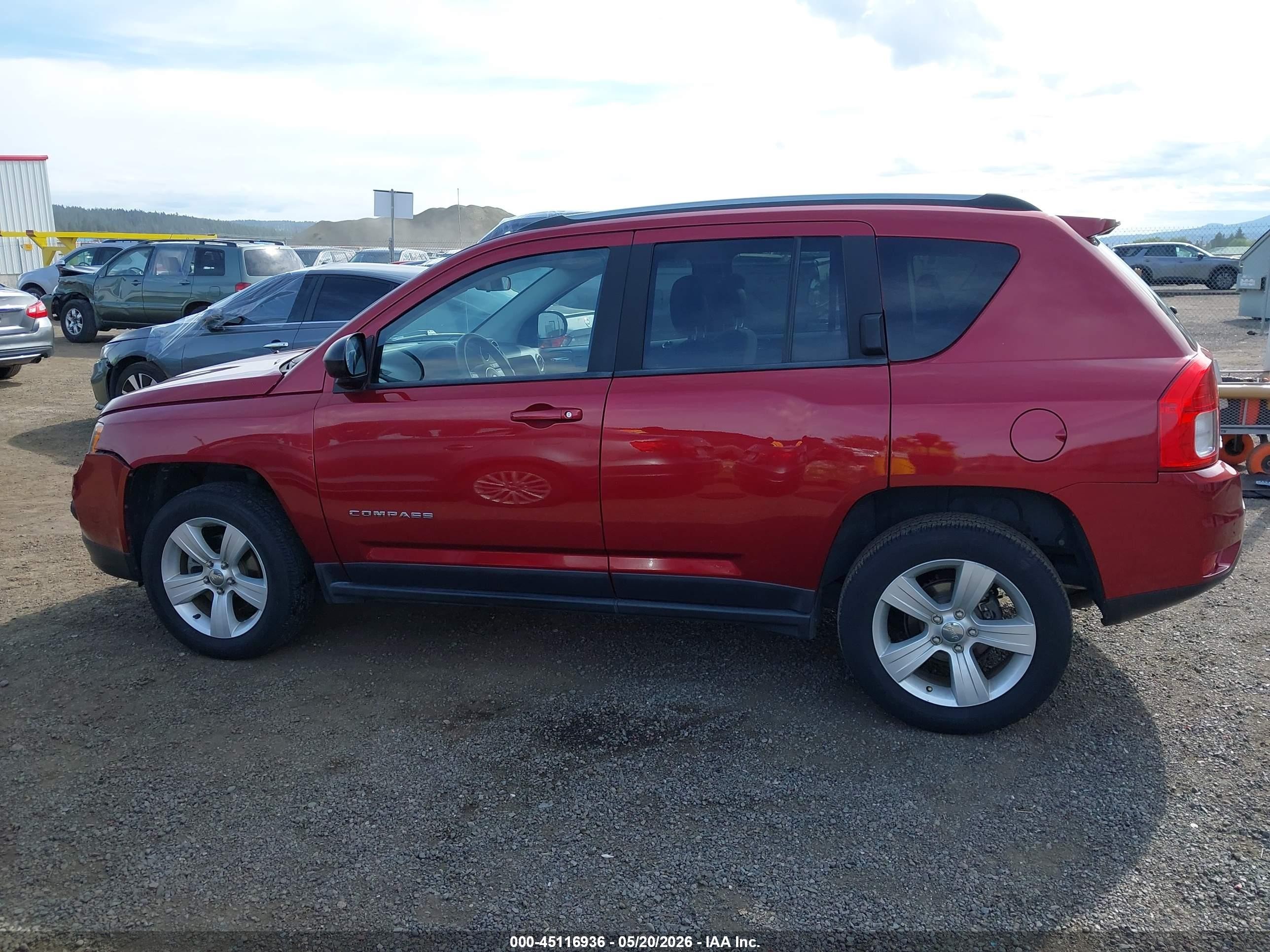 2013 Jeep Compass Sport Красный vin: 1C4NJDBB2DD212762