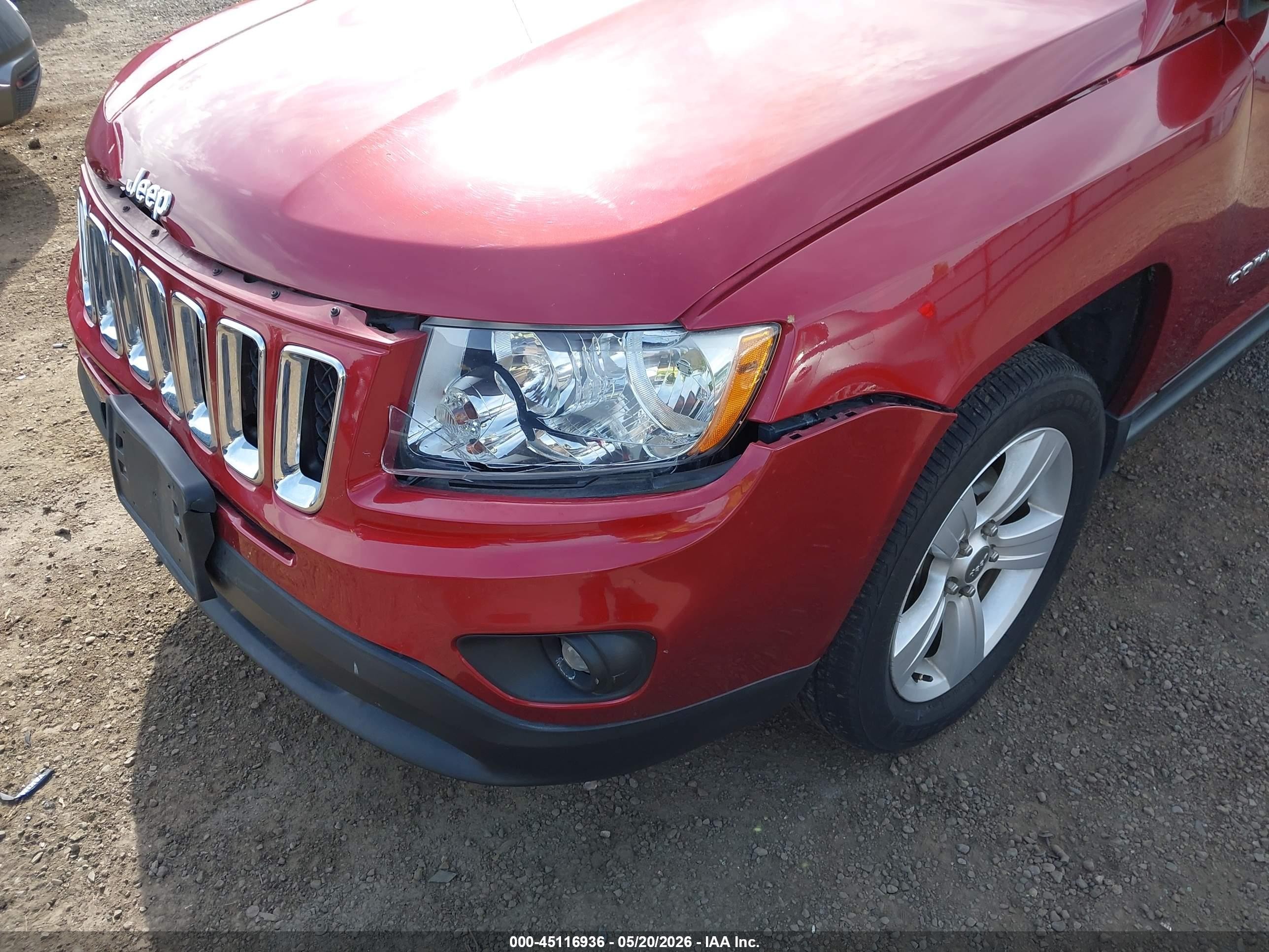 2013 Jeep Compass Sport Красный vin: 1C4NJDBB2DD212762