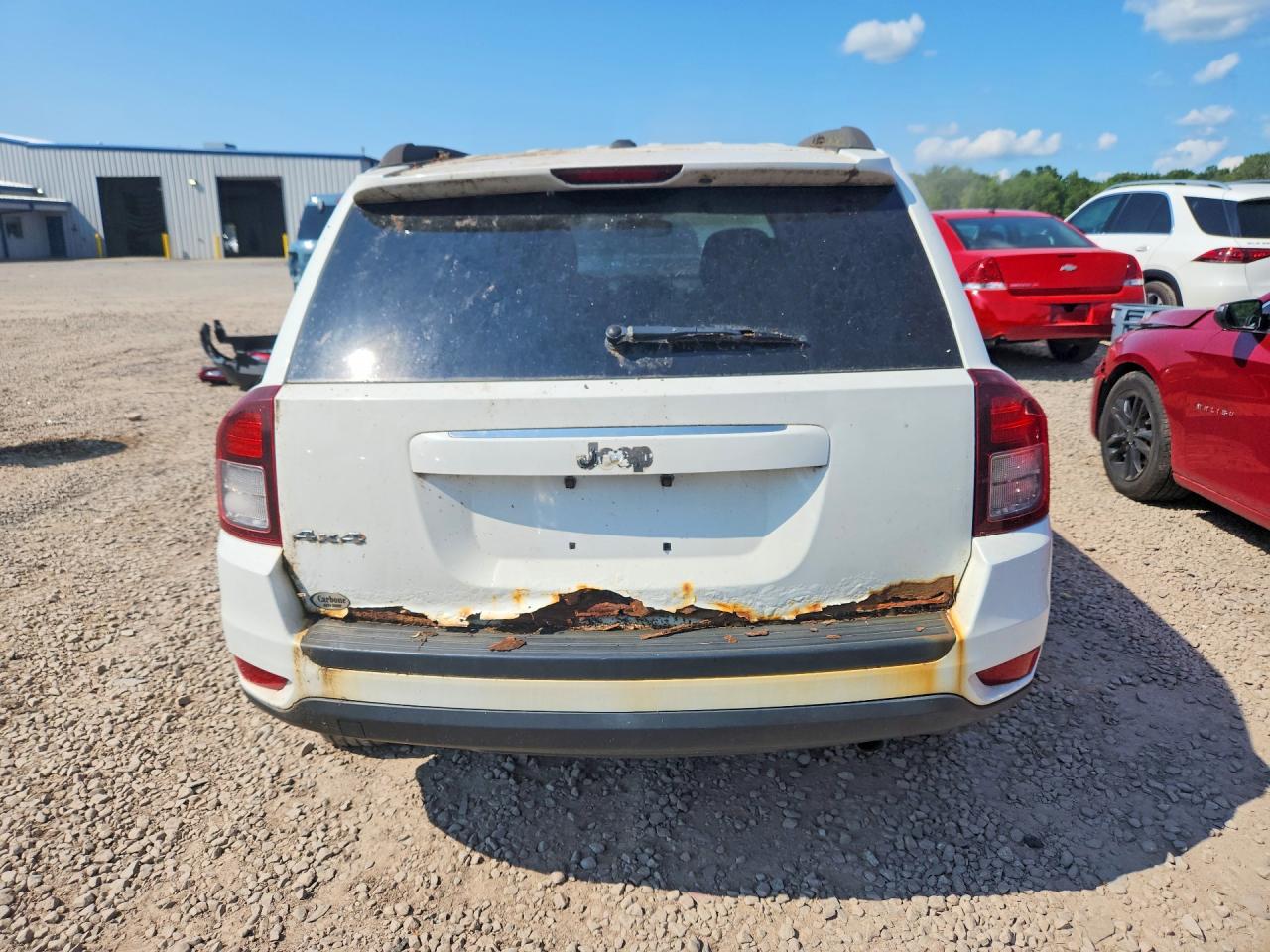 2014 Jeep Compass Sport White vin: 1C4NJDBB2ED503876
