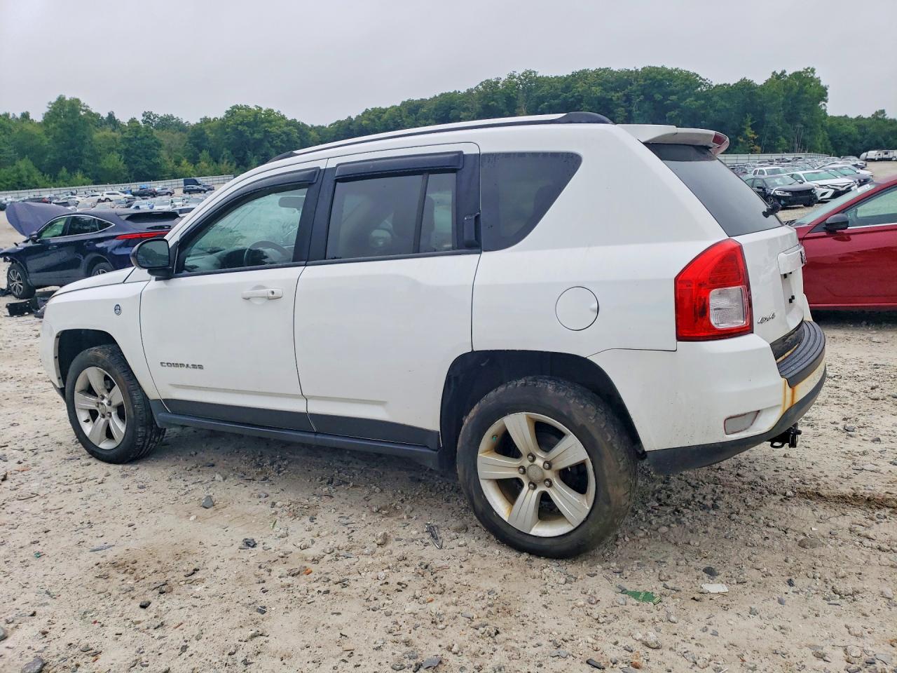 2014 Jeep Compass Sport White vin: 1C4NJDBB2ED510522