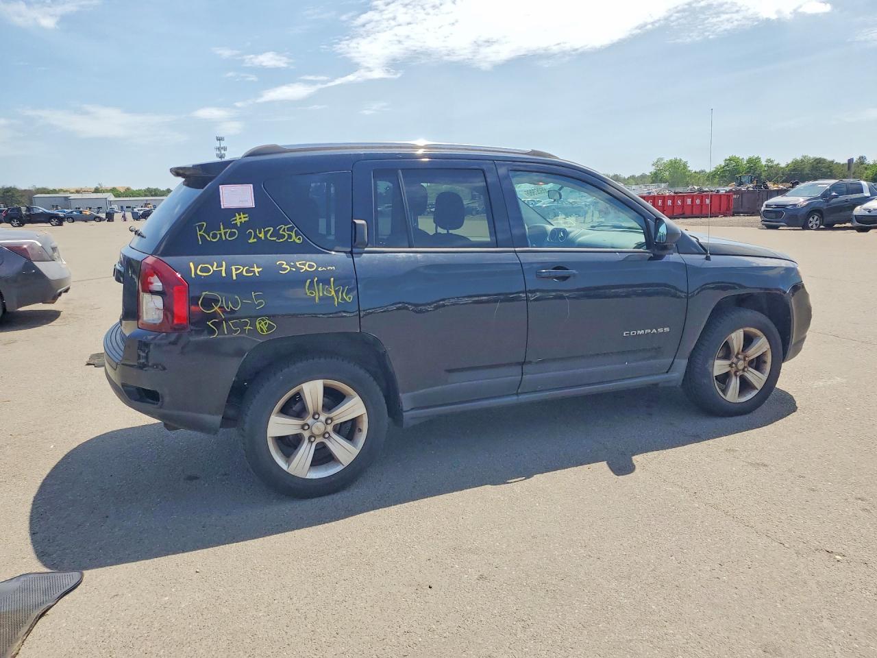 2014 Jeep Compass Sport Black vin: 1C4NJDBB2ED510679