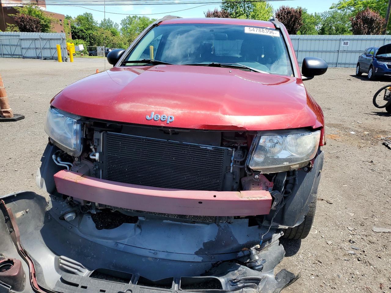 2014 Jeep Compass Sport Red vin: 1C4NJDBB2ED809461
