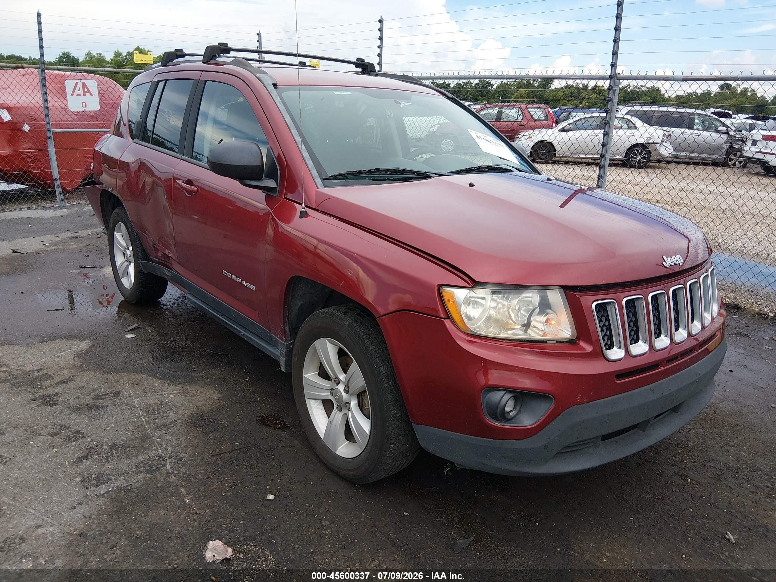 2014 Jeep Compass Sport Red vin: 1C4NJDBB2ED855341