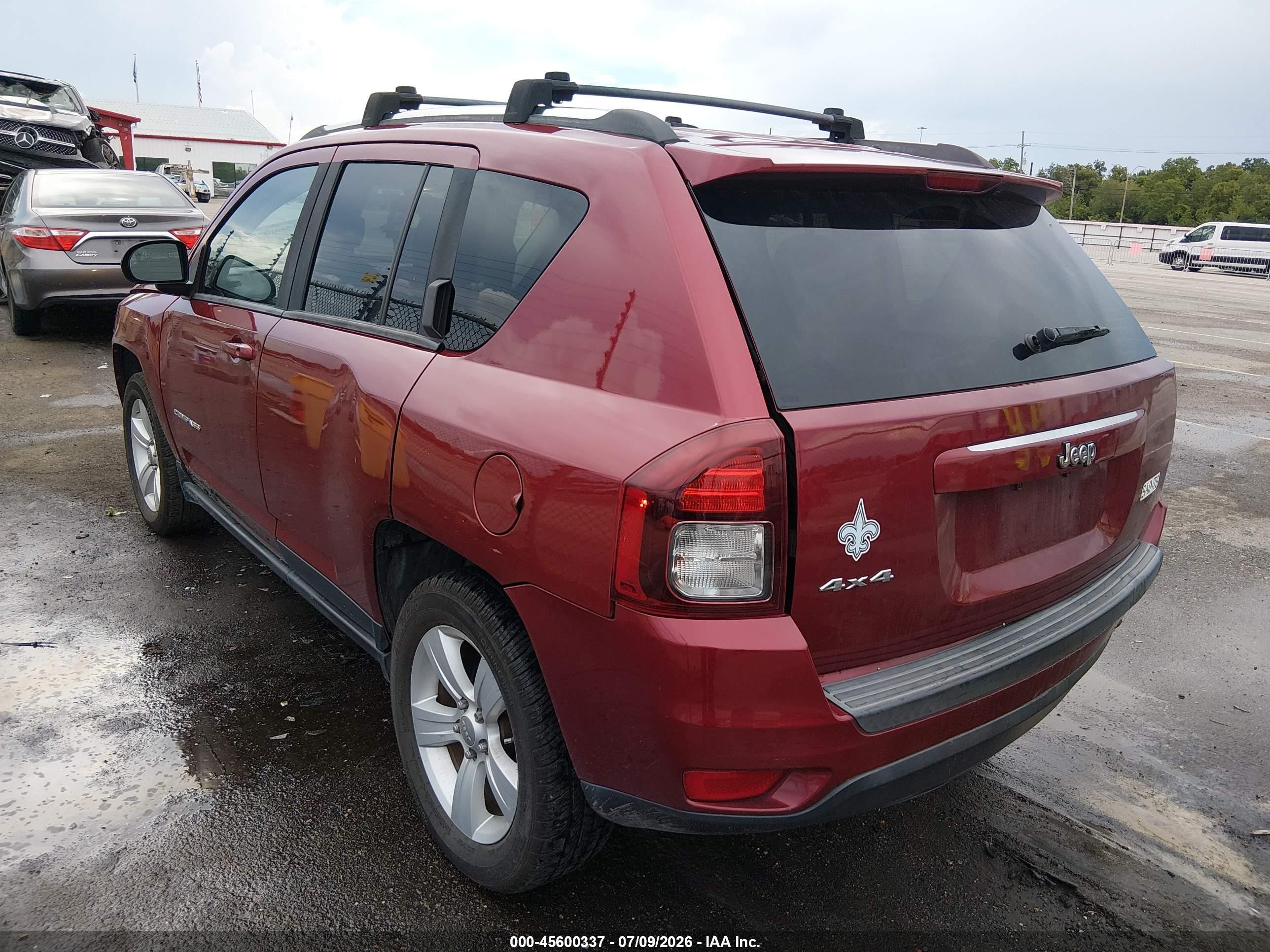 2014 Jeep Compass Sport Red vin: 1C4NJDBB2ED855341