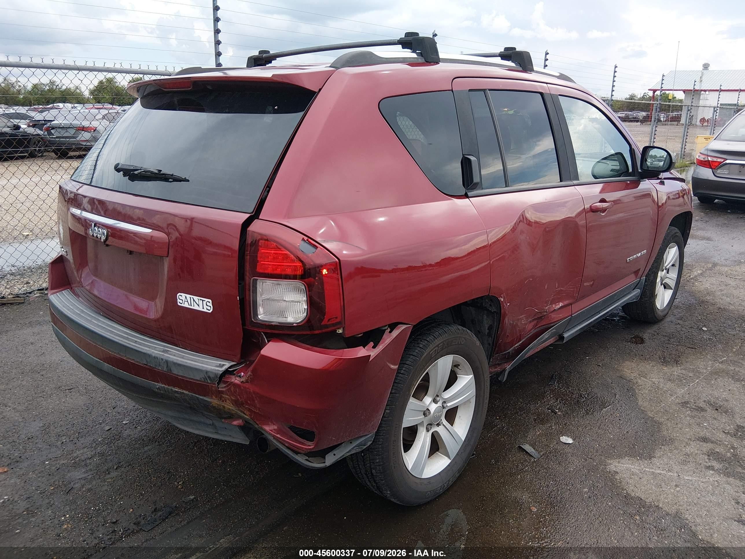 2014 Jeep Compass Sport Red vin: 1C4NJDBB2ED855341