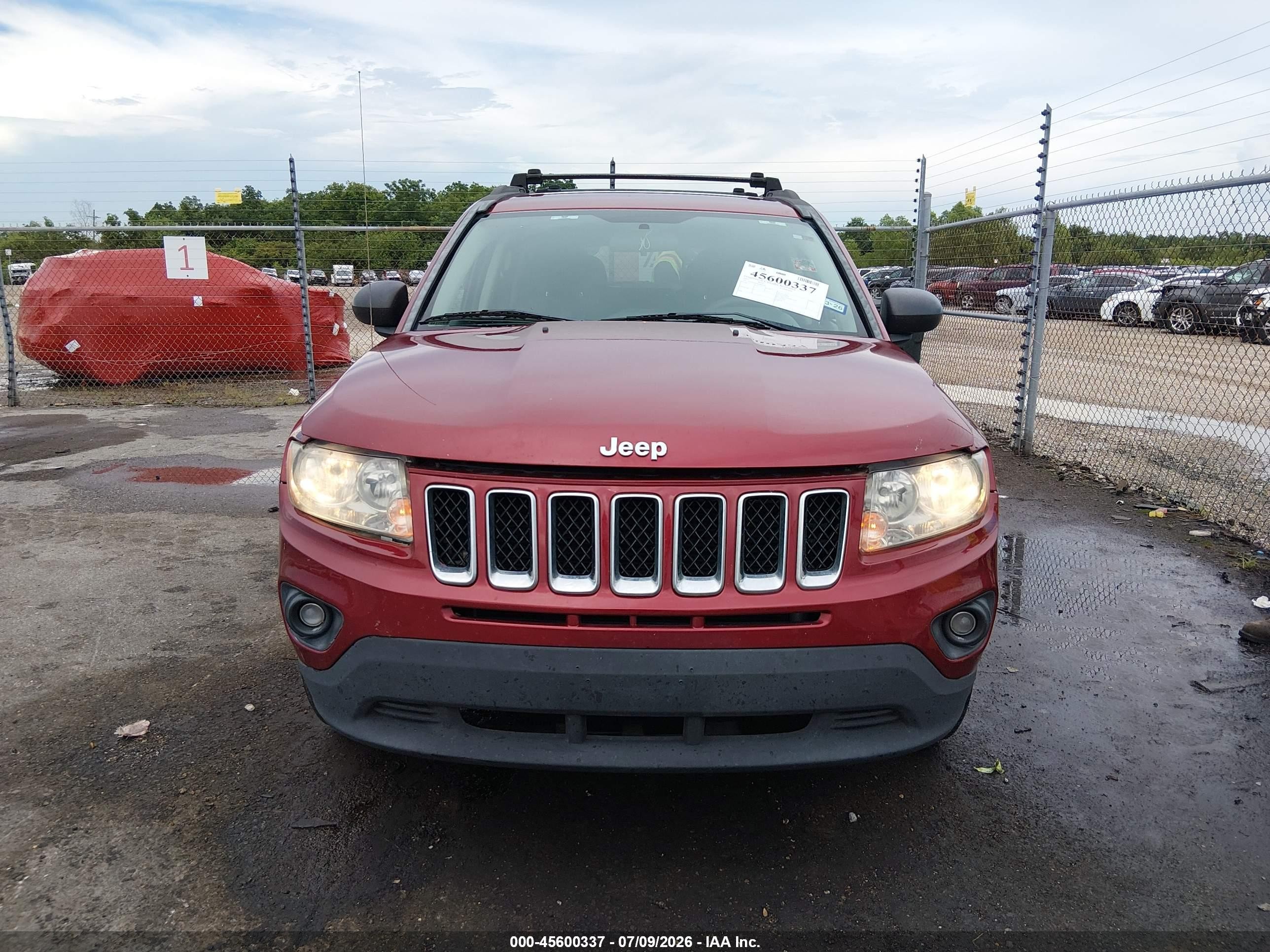 2014 Jeep Compass Sport Red vin: 1C4NJDBB2ED855341