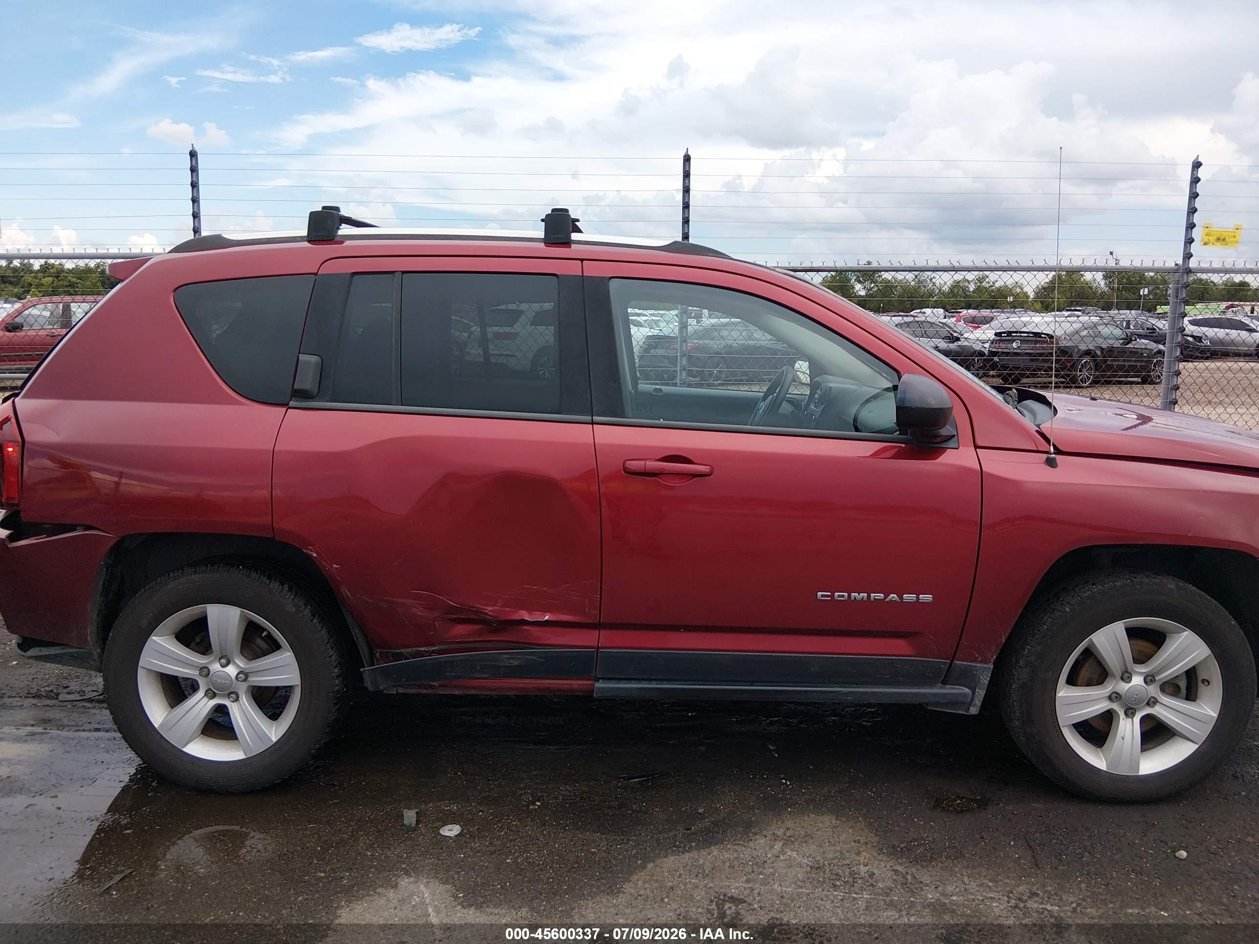 2014 Jeep Compass Sport Red vin: 1C4NJDBB2ED855341
