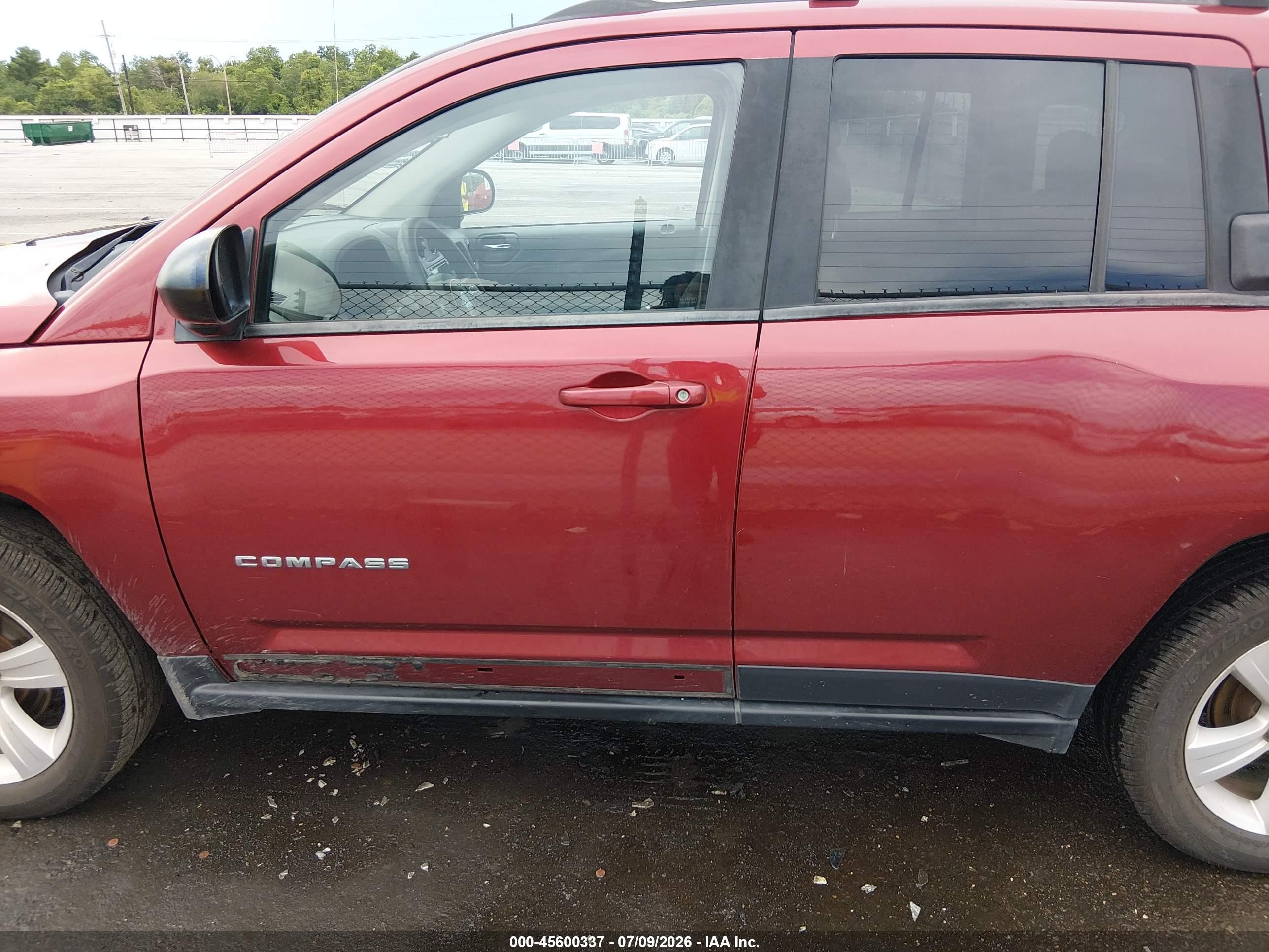 2014 Jeep Compass Sport Red vin: 1C4NJDBB2ED855341