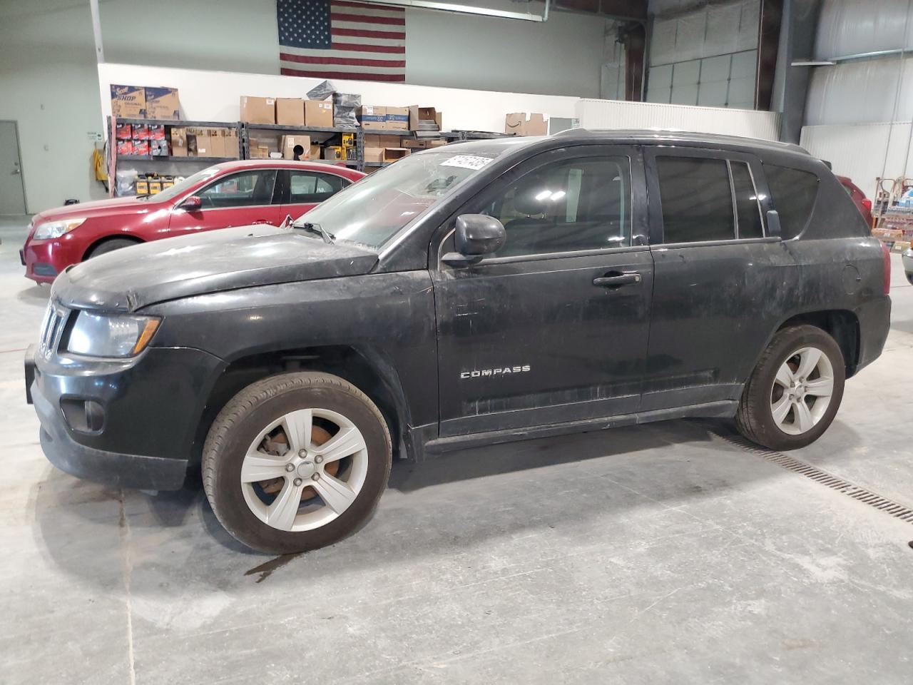 2014 Jeep Compass Sport Черный vin: 1C4NJDBB2ED880496