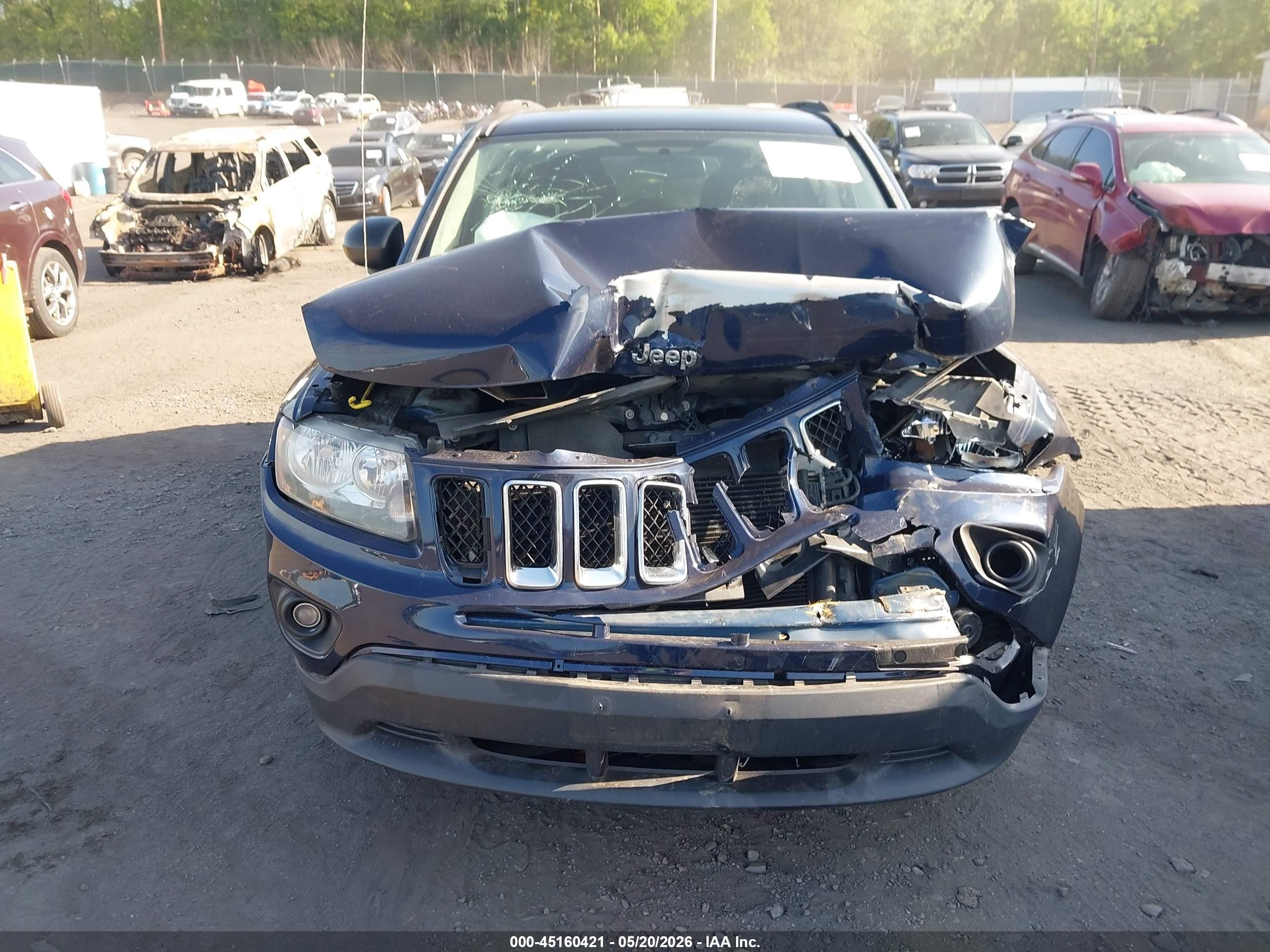 2015 Jeep Compass Sport Blue vin: 1C4NJDBB2FD280269