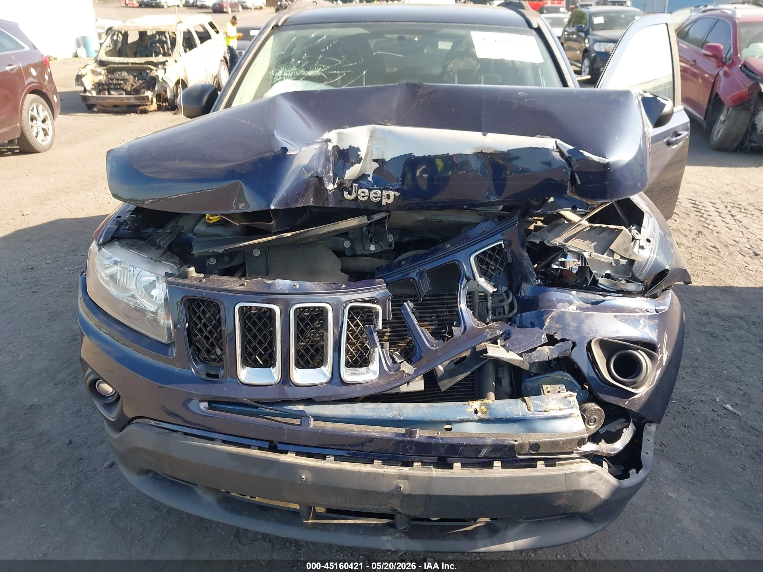 2015 Jeep Compass Sport Blue vin: 1C4NJDBB2FD280269