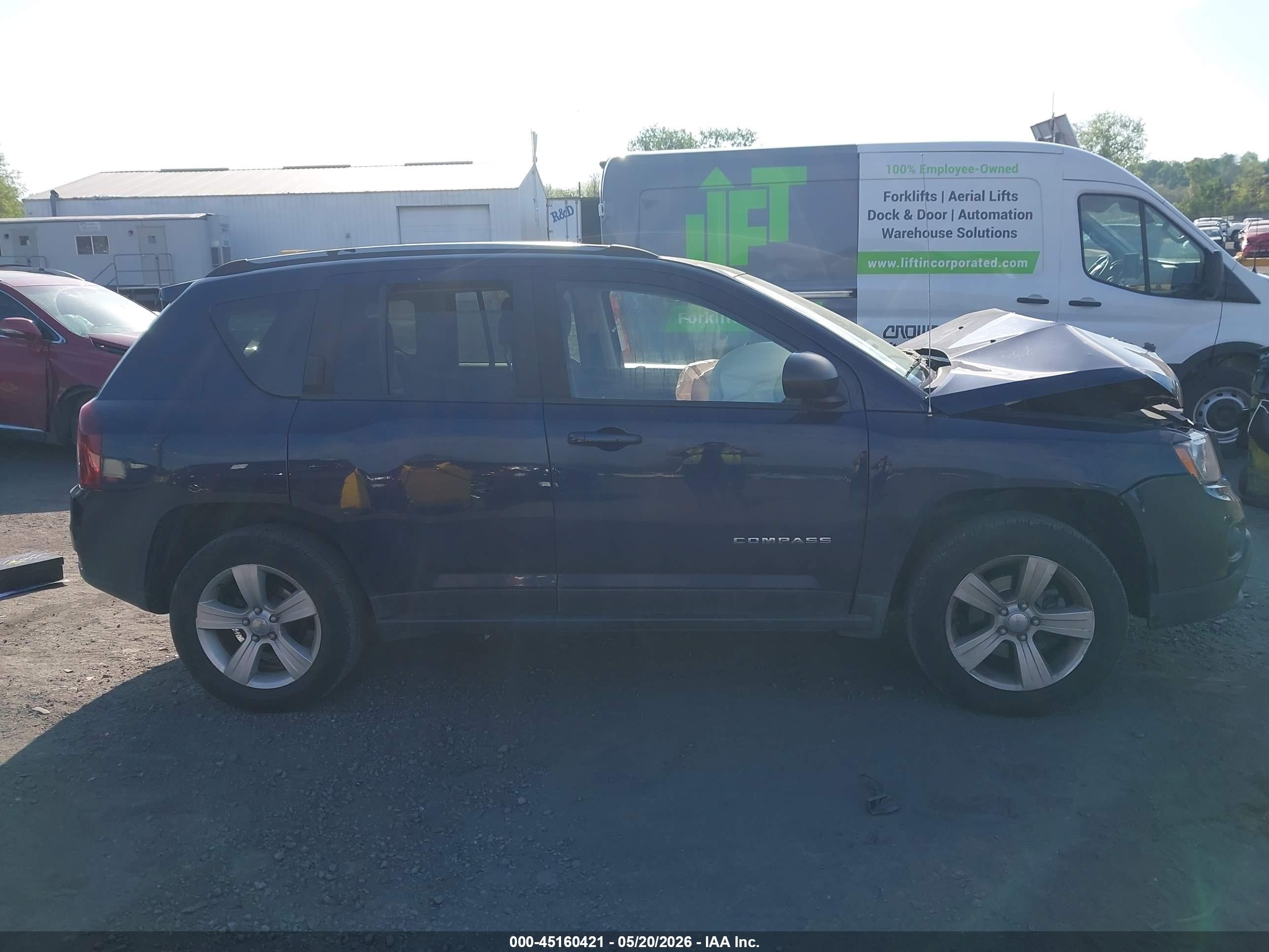 2015 Jeep Compass Sport Blue vin: 1C4NJDBB2FD280269
