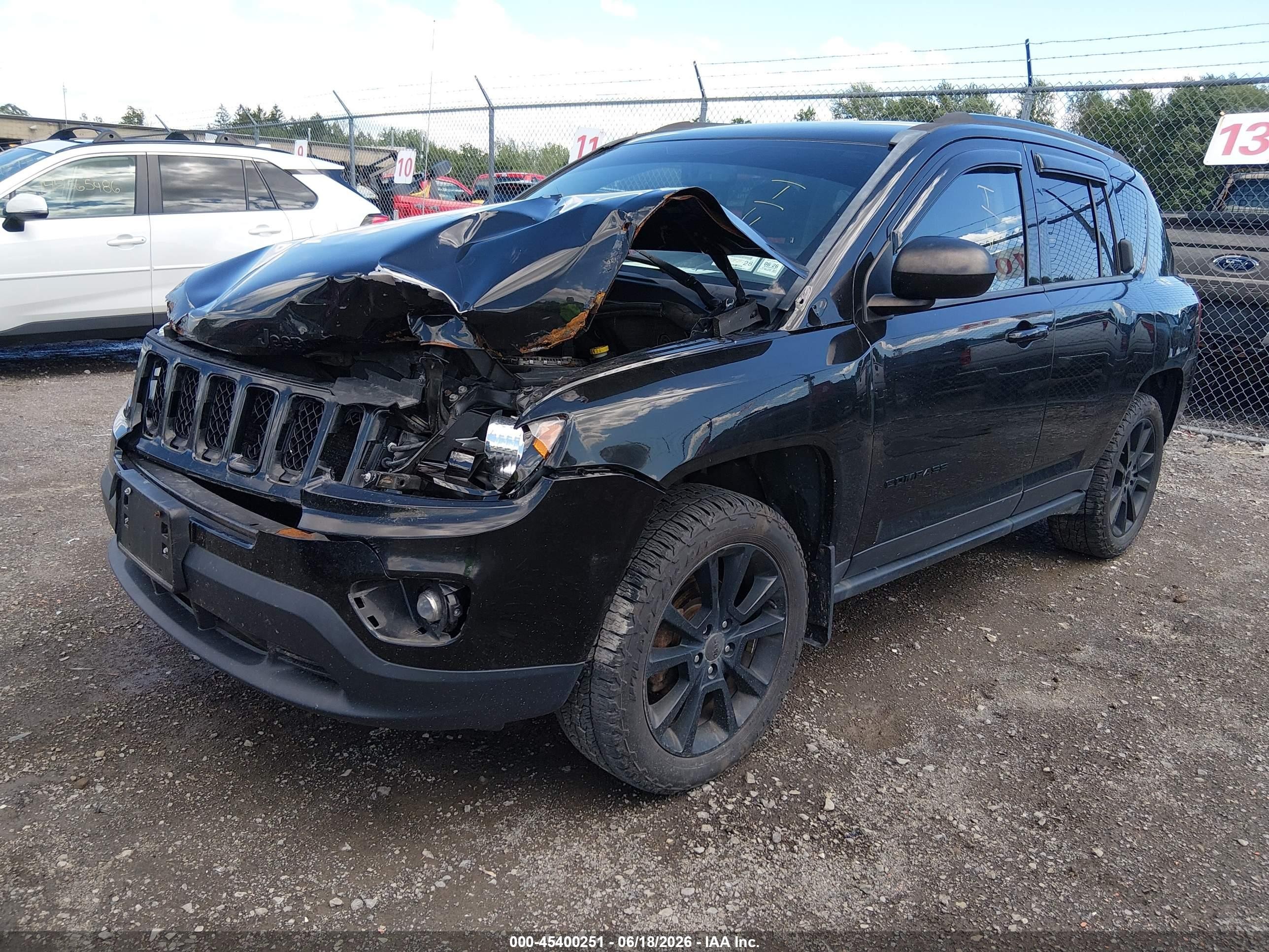 2015 Jeep Compass Altitude Edition Black vin: 1C4NJDBB2FD290218