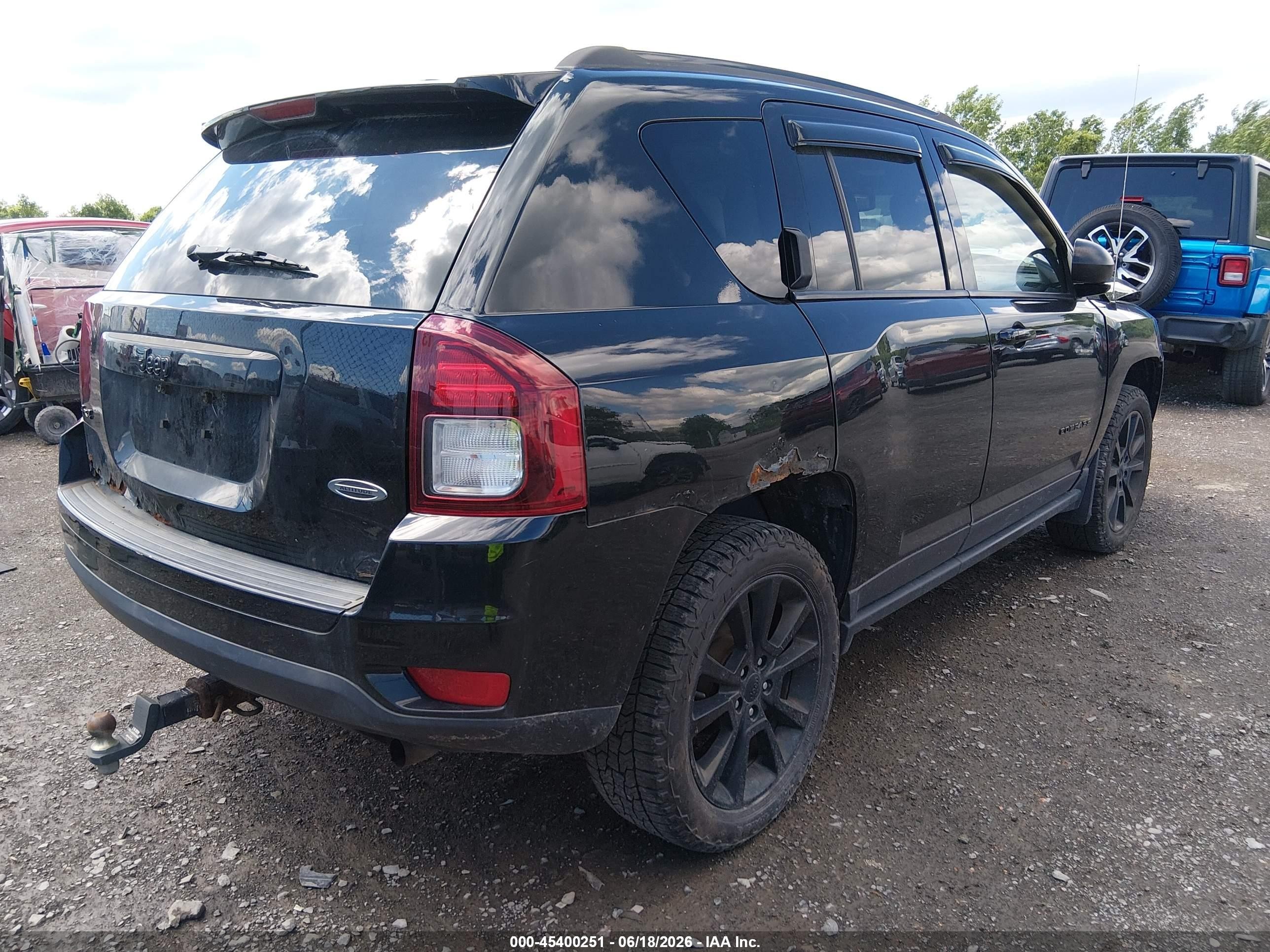 2015 Jeep Compass Altitude Edition Black vin: 1C4NJDBB2FD290218