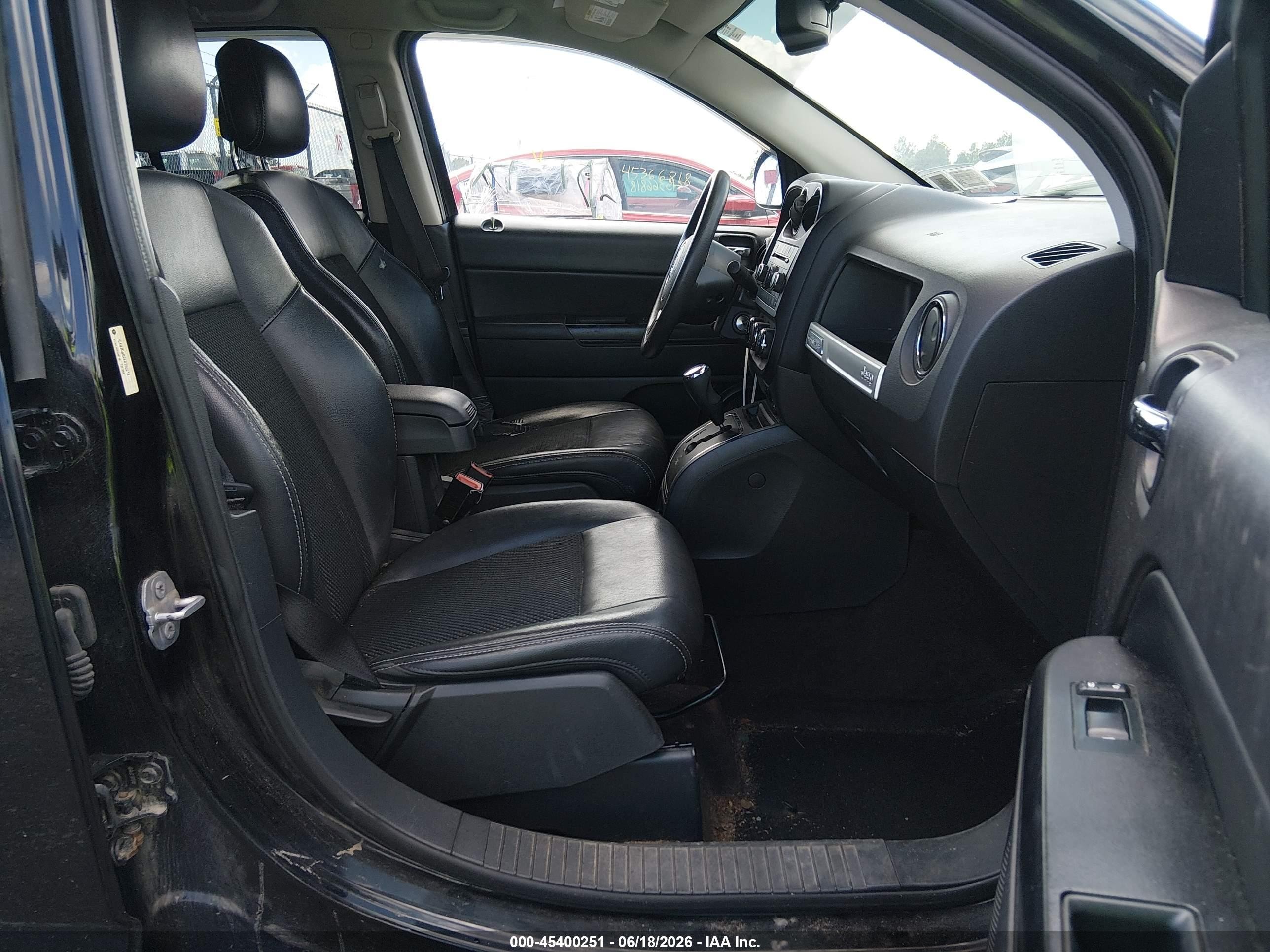 2015 Jeep Compass Altitude Edition Black vin: 1C4NJDBB2FD290218