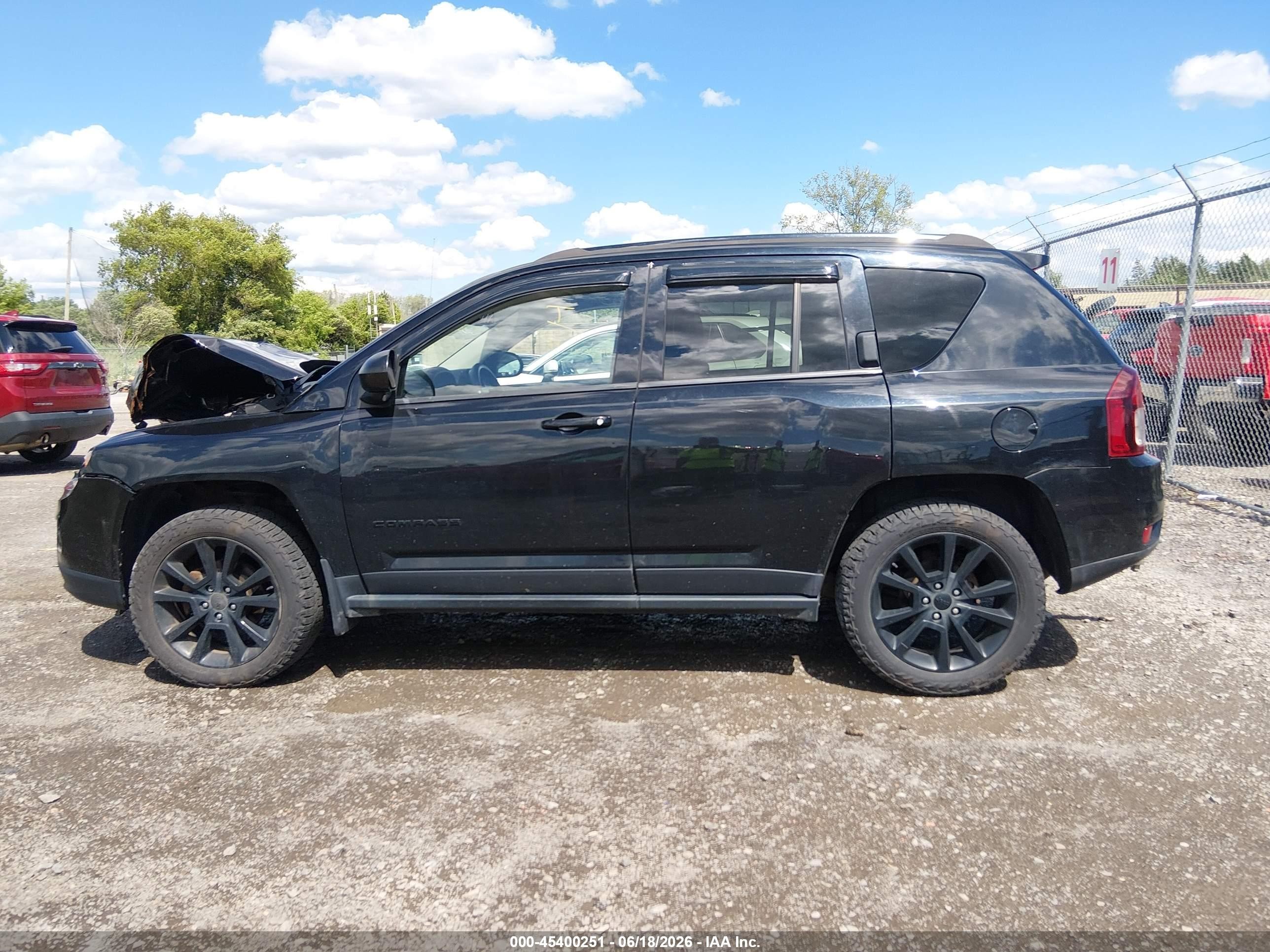 2015 Jeep Compass Altitude Edition Black vin: 1C4NJDBB2FD290218