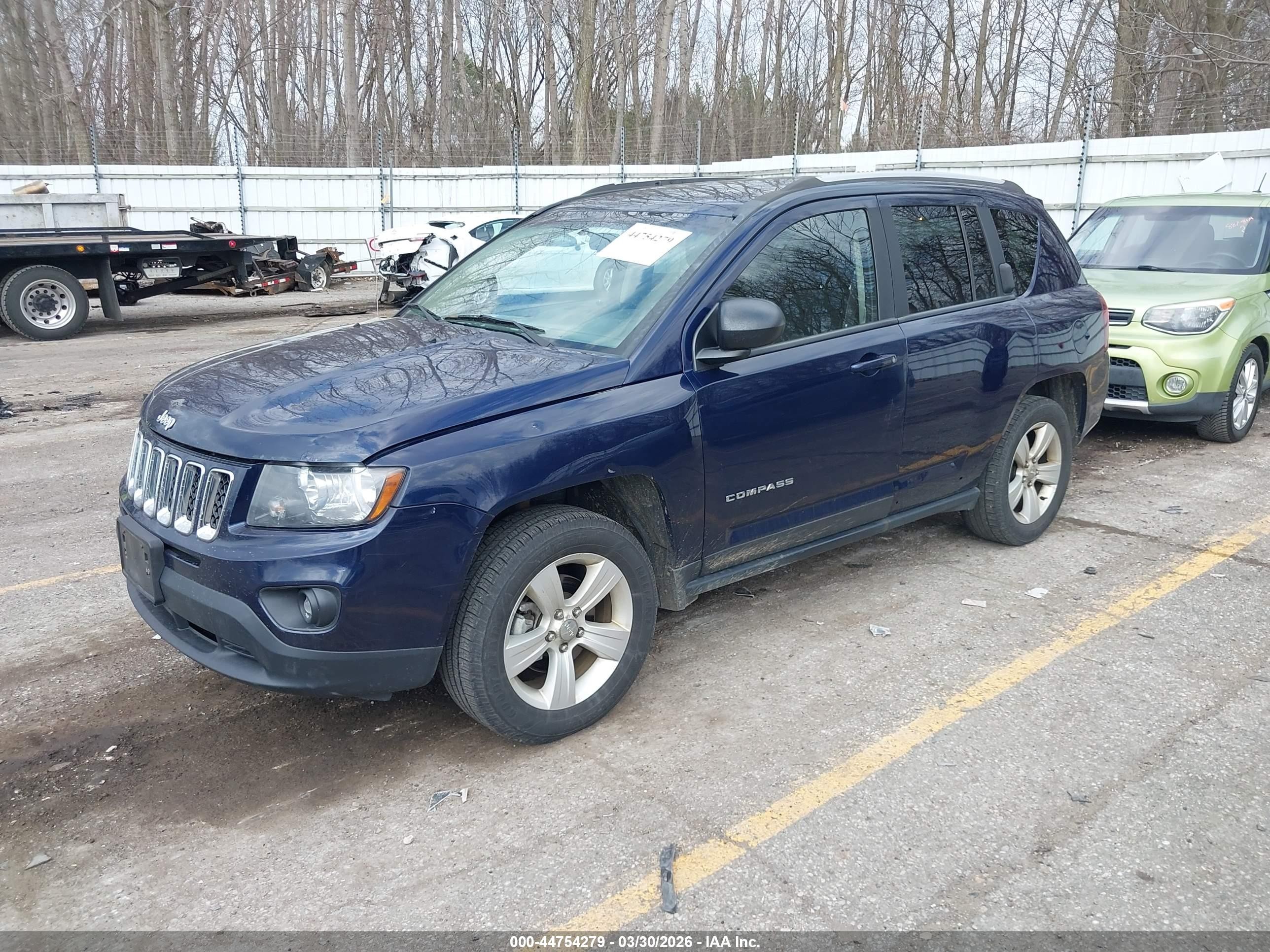 2015 Jeep Compass Sport Navy vin: 1C4NJDBB2FD393137