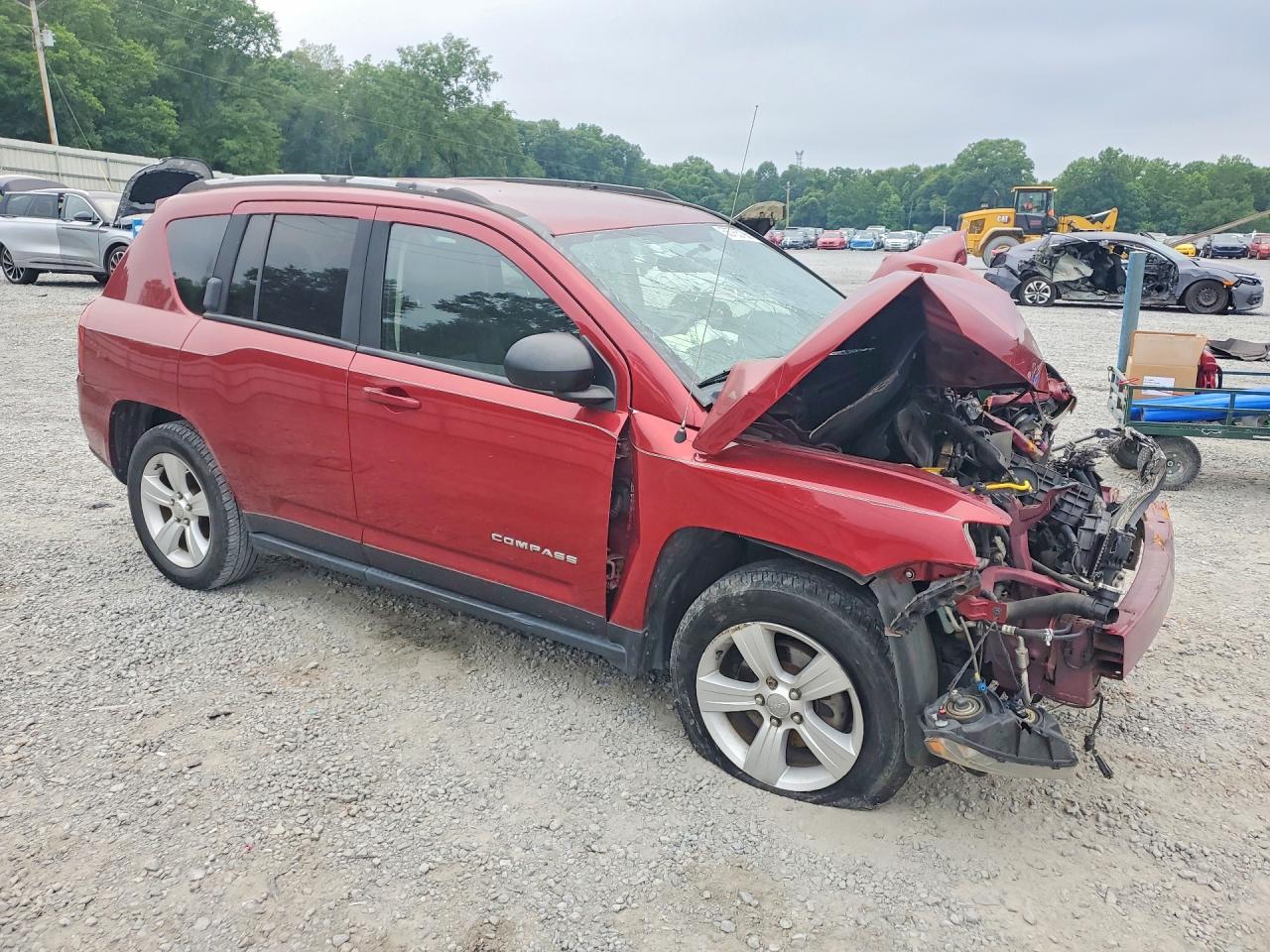 2015 Jeep Compass Sport Red vin: 1C4NJDBB2FD437802