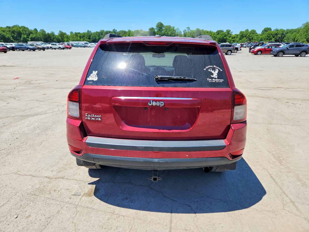 2016 Jeep Compass Sport Бордовый vin: 1C4NJDBB2GD520695