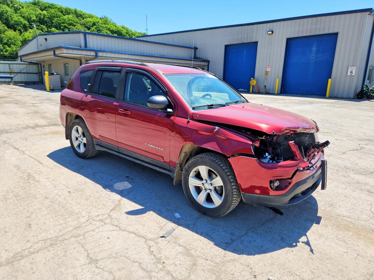 2016 Jeep Compass Sport Бордовый vin: 1C4NJDBB2GD520695