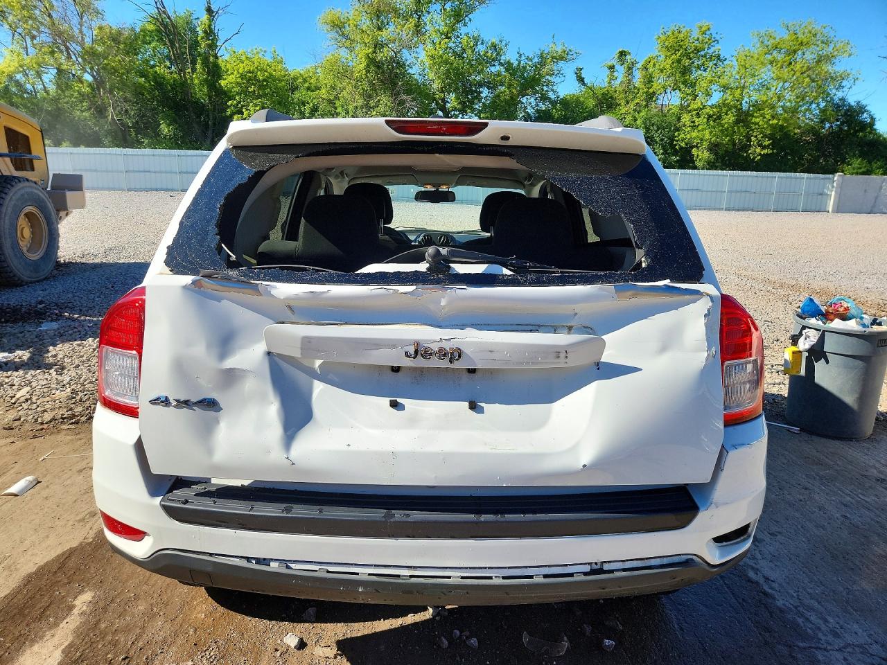 2013 Jeep Compass Sport White vin: 1C4NJDBB3DD196443