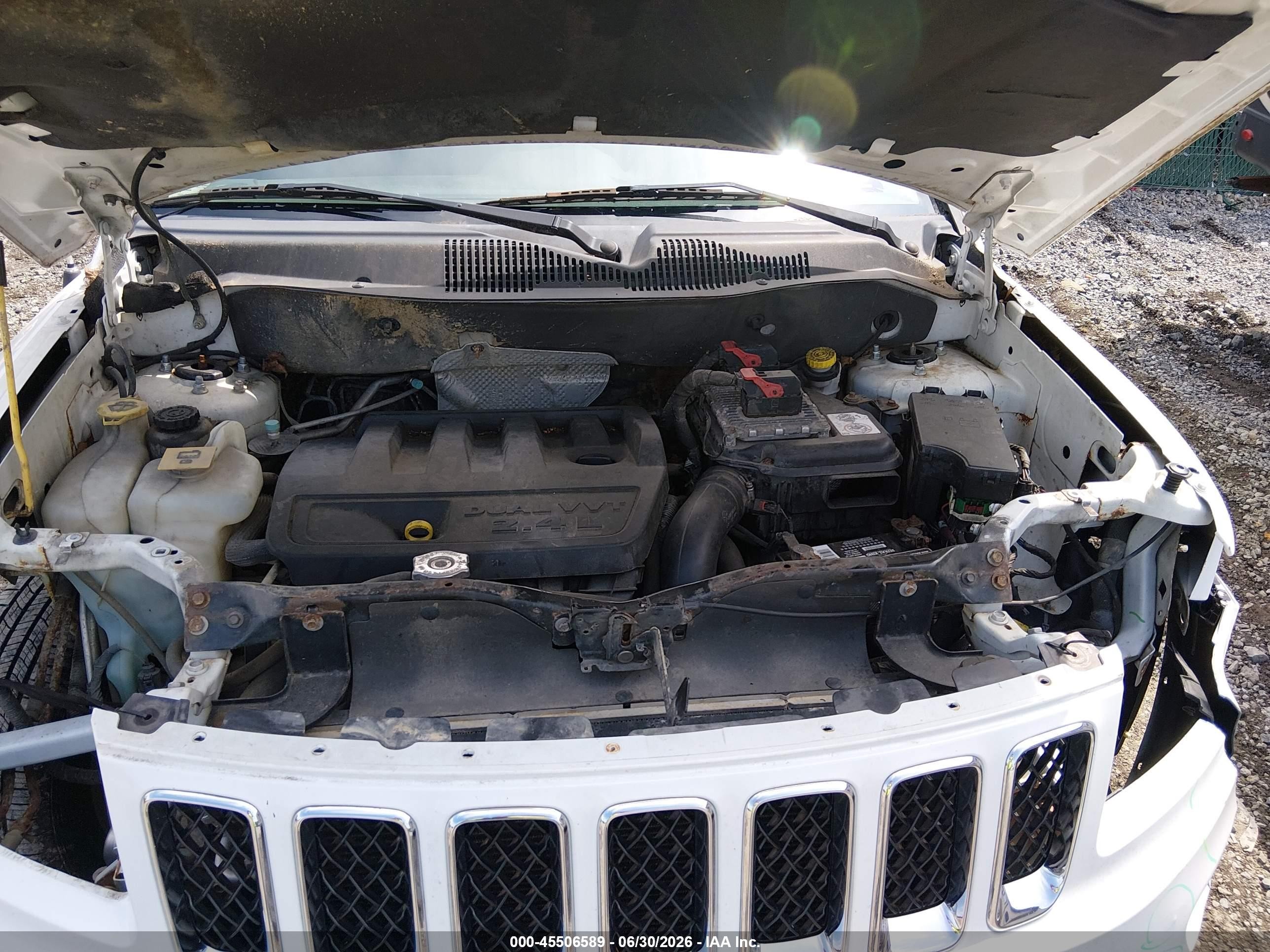2013 Jeep Compass Sport Белый vin: 1C4NJDBB3DD231904