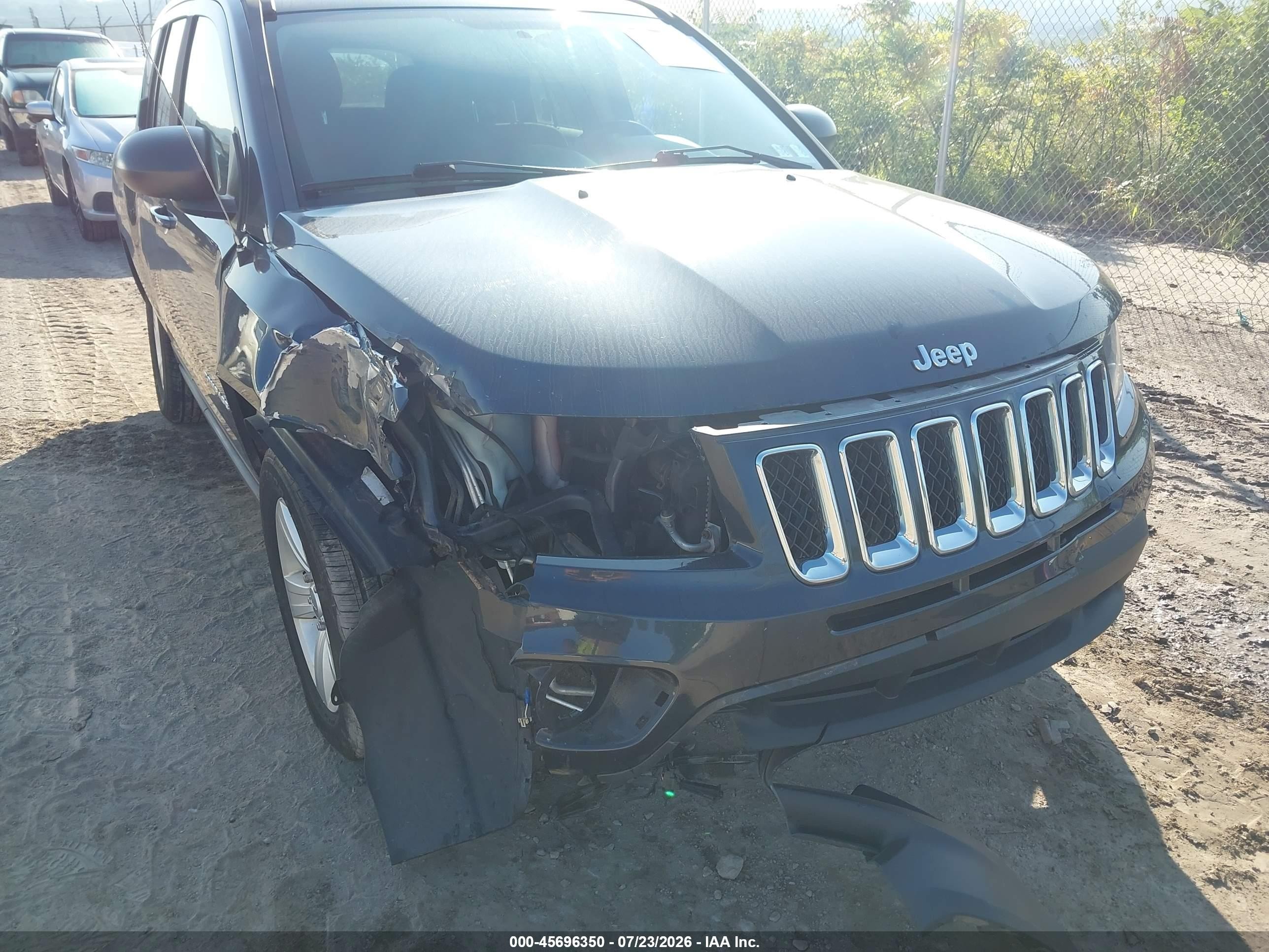 2014 Jeep Compass Sport Gray vin: 1C4NJDBB3ED712835