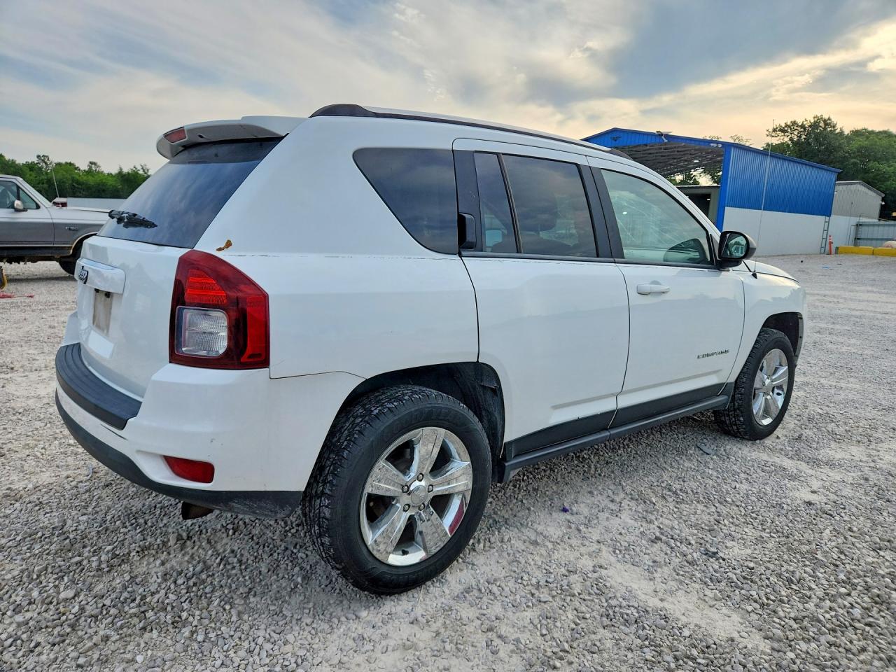 2014 Jeep Compass Sport White vin: 1C4NJDBB3ED879552