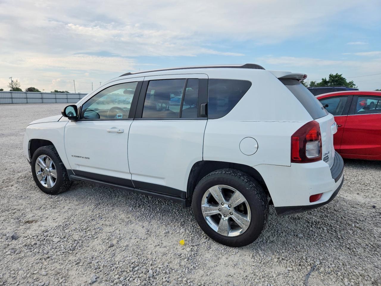 2014 Jeep Compass Sport White vin: 1C4NJDBB3ED879552