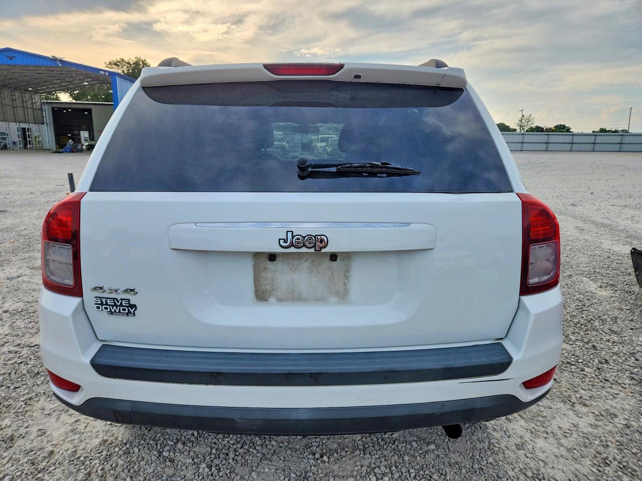 2014 Jeep Compass Sport White vin: 1C4NJDBB3ED879552