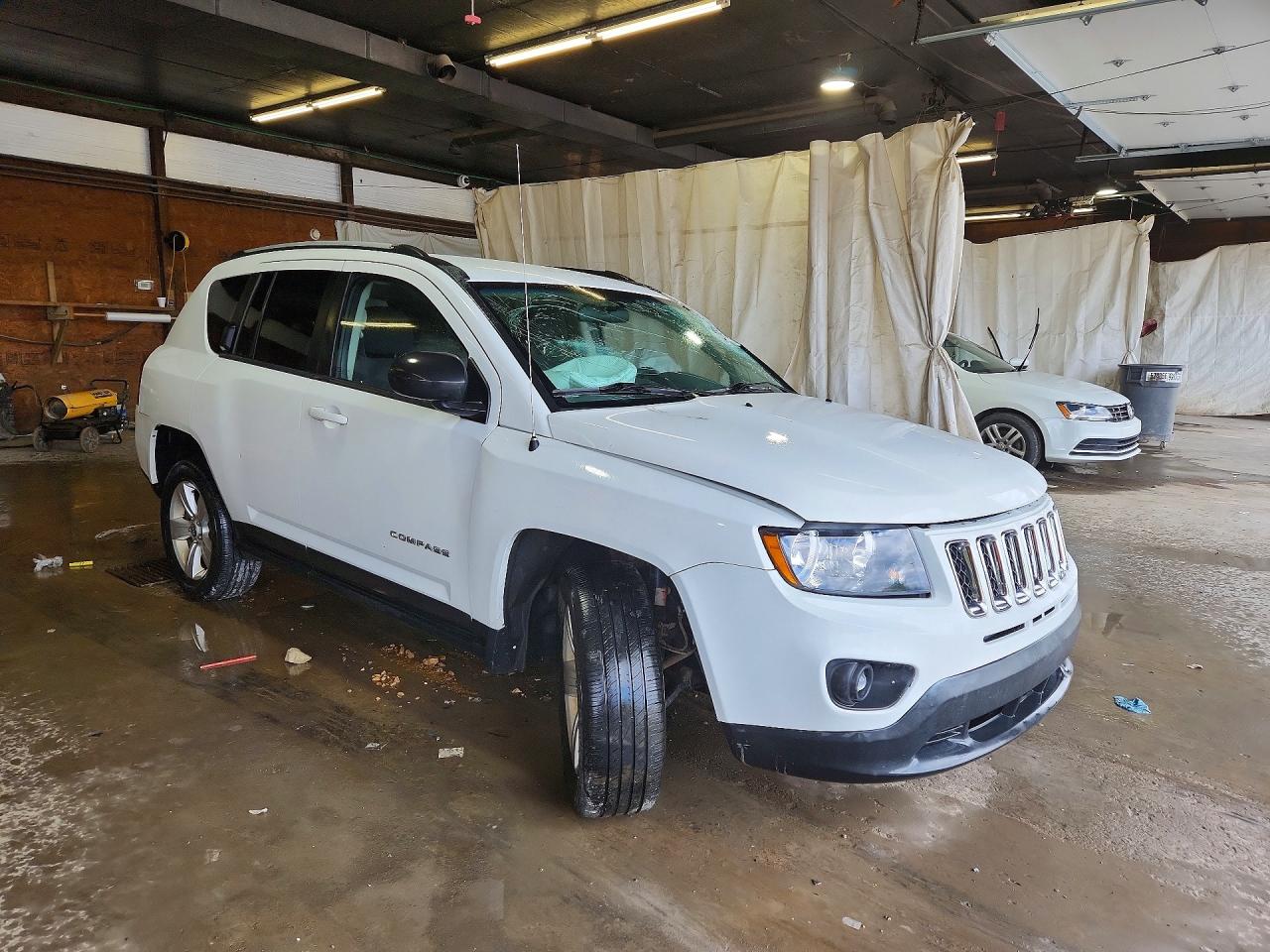 2015 Jeep Compass Sport Белый vin: 1C4NJDBB3FD438697