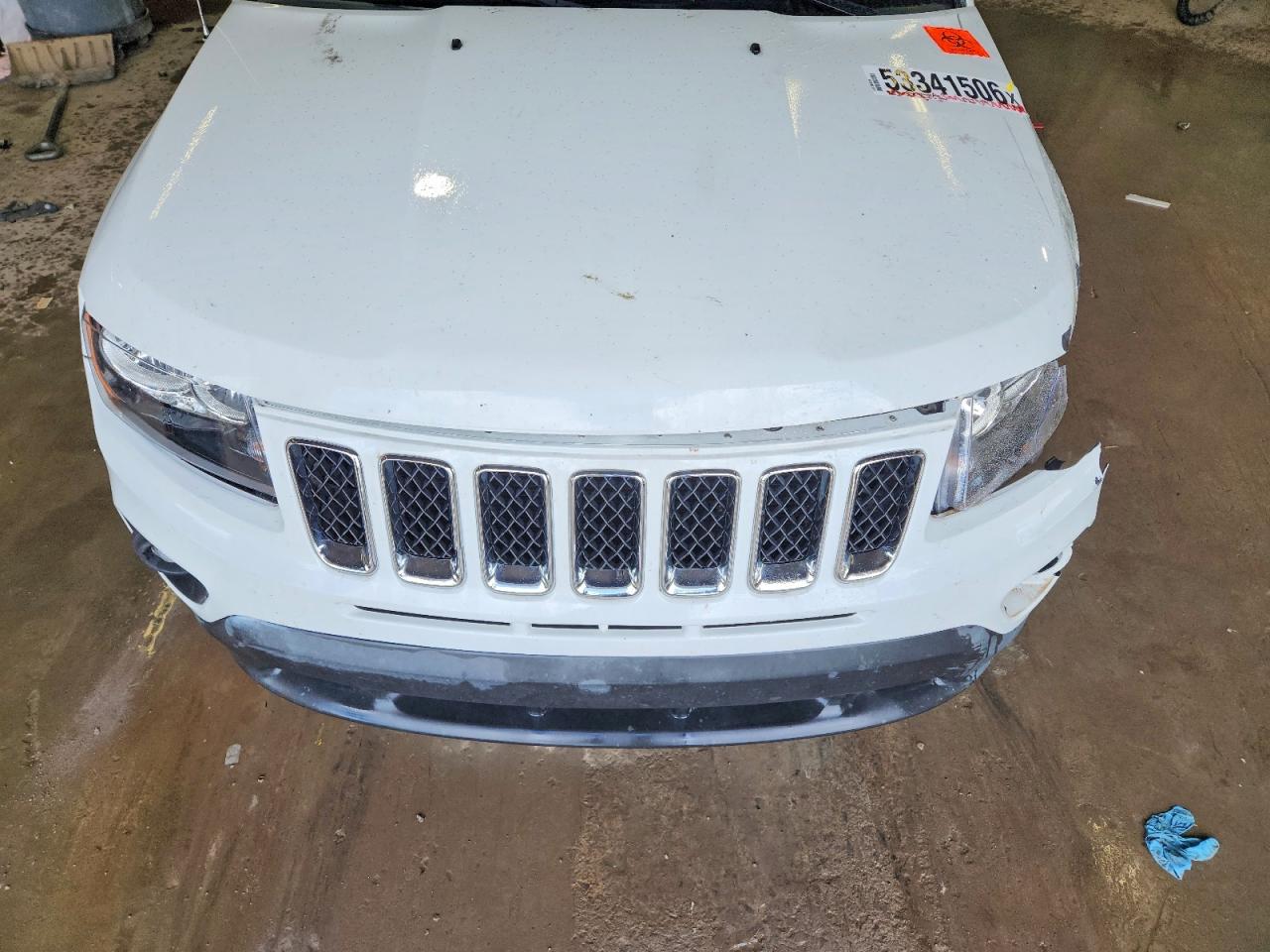 2015 Jeep Compass Sport Белый vin: 1C4NJDBB3FD438697